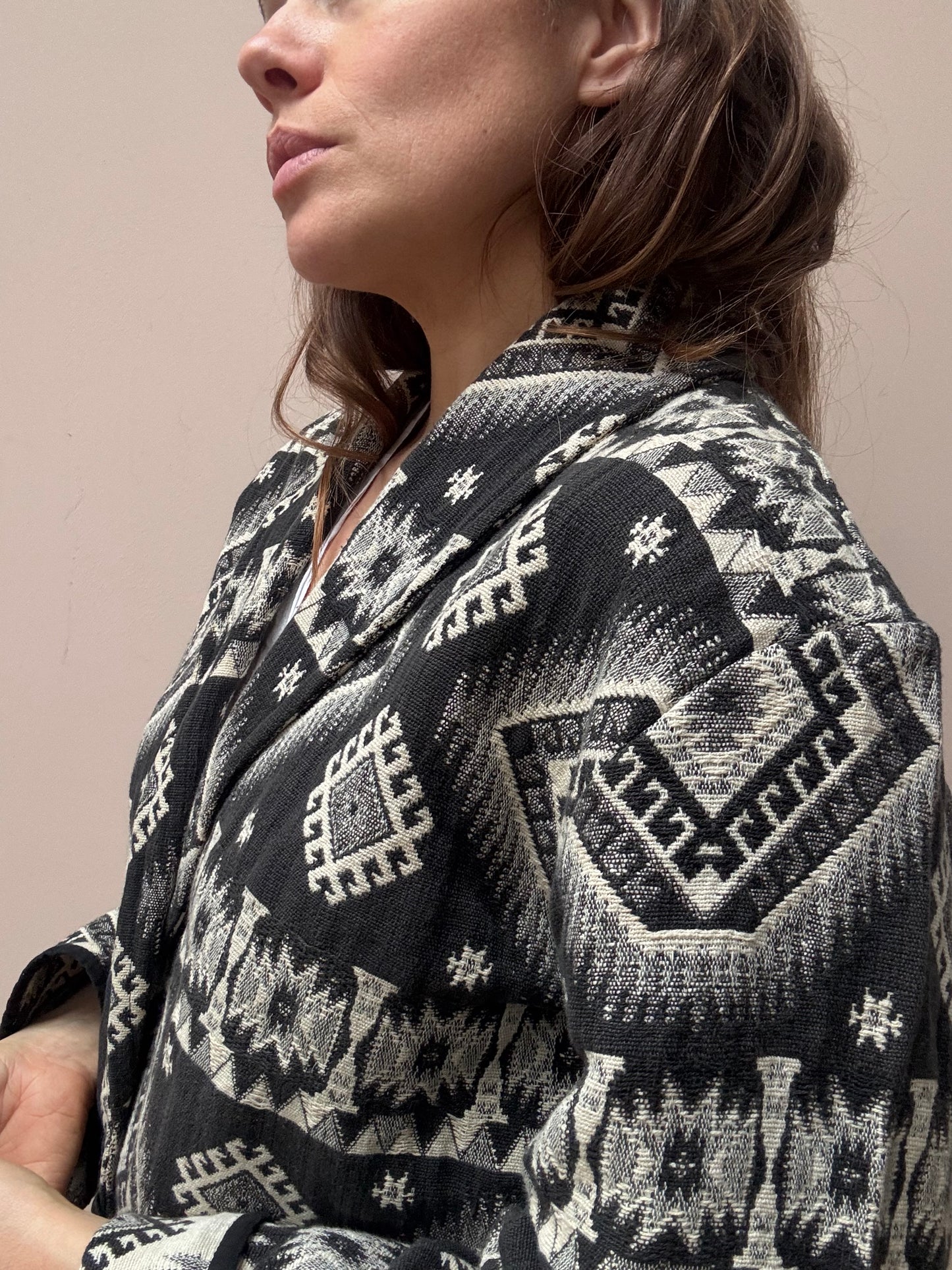 Vintage 100% cotton cropped jacket size 12