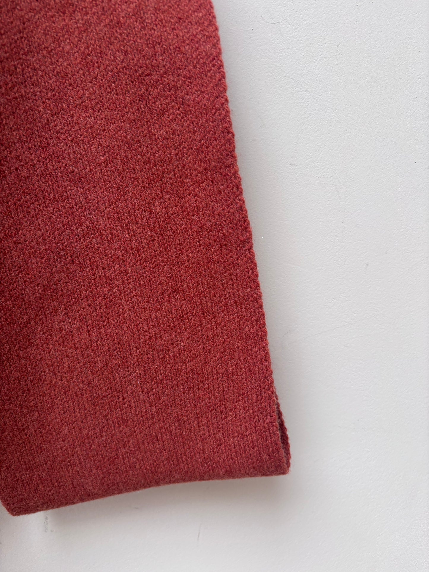 Rust 100% wool scarf