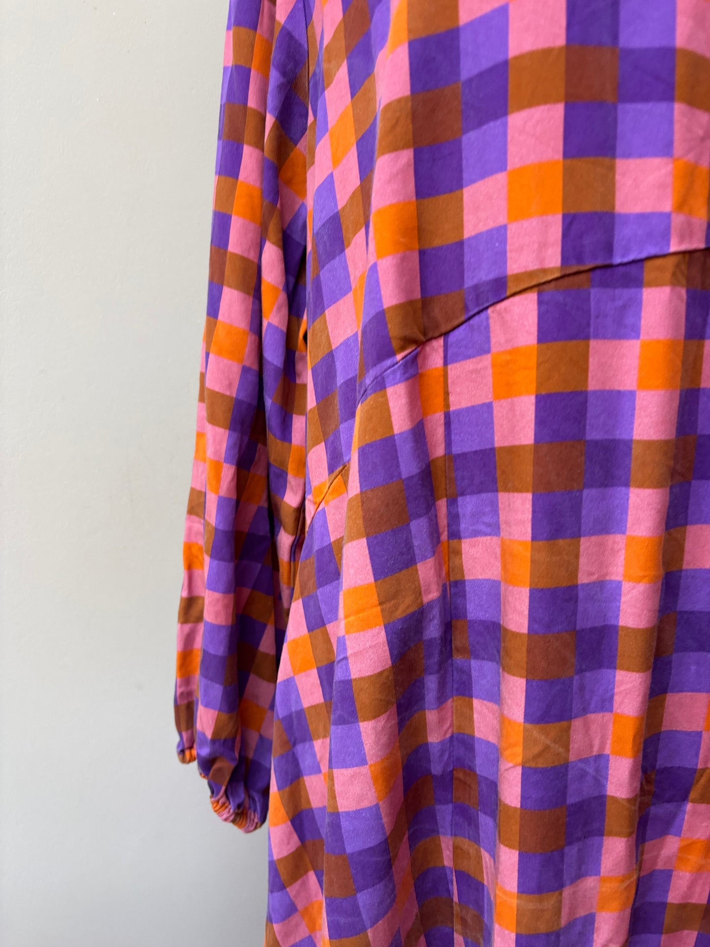 Colourful check Monki dress One Size