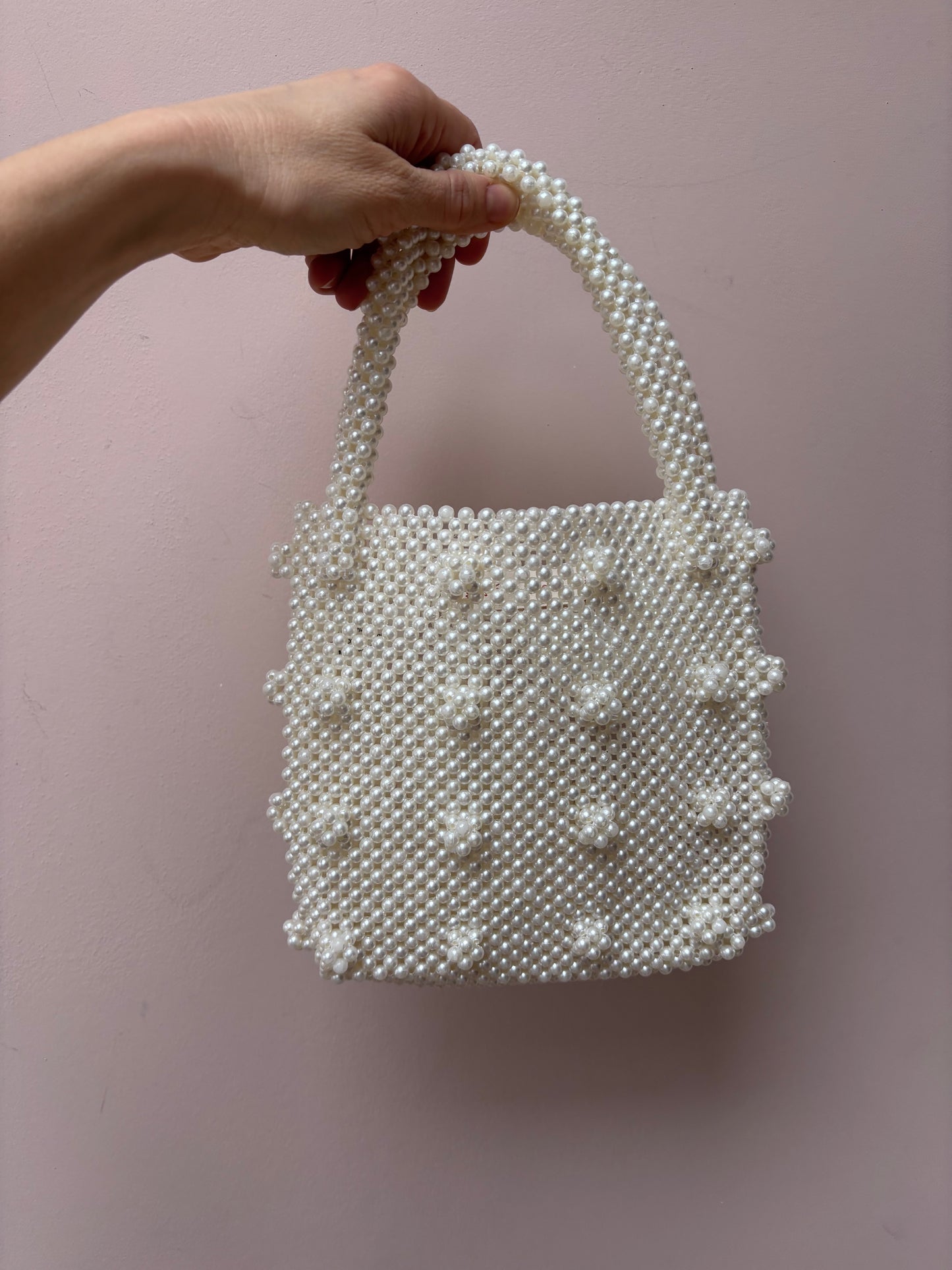 Pearl beaded bag