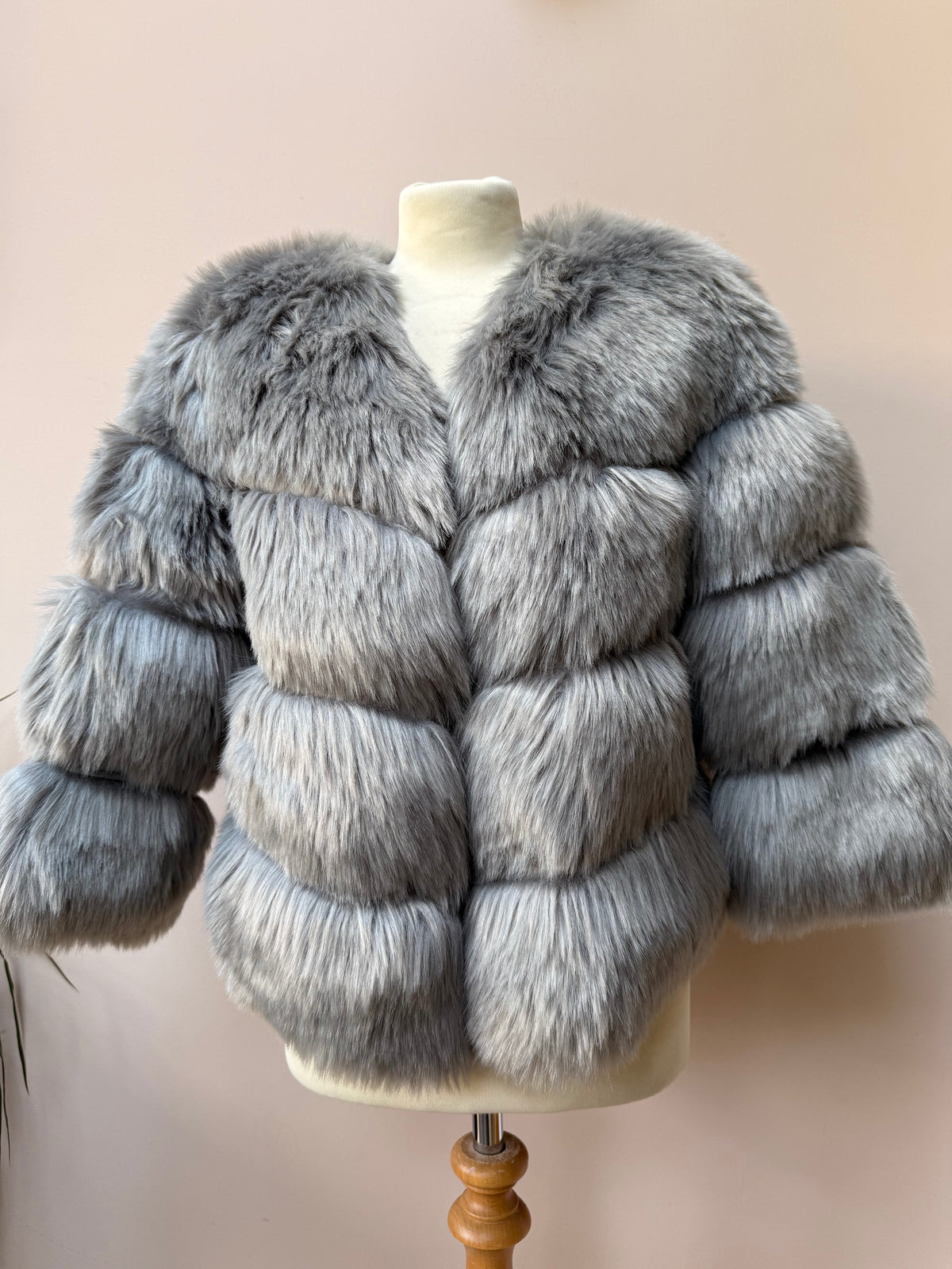 Popski faux fur and suede jacket