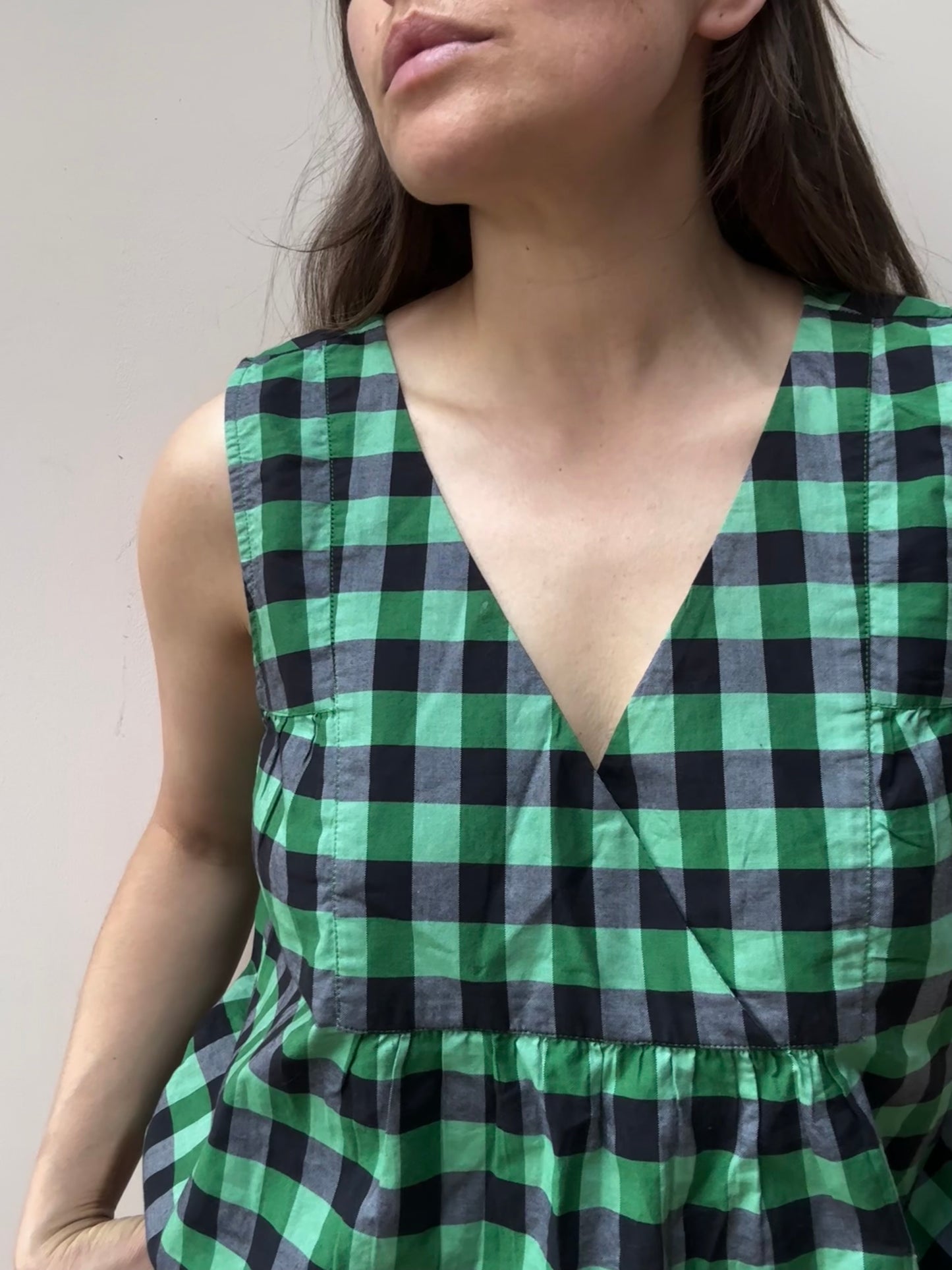 Toast gingham trouser set size Medium