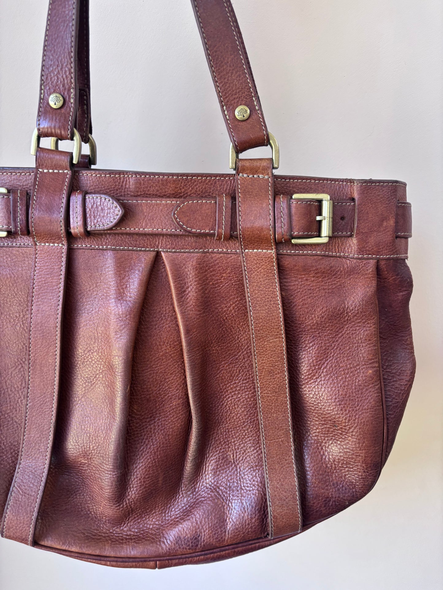 Vintage Mulberry brown leather bag