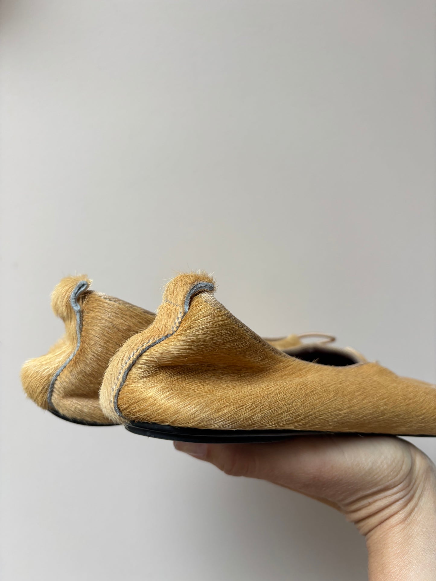 Leather ballet pumps size UK5