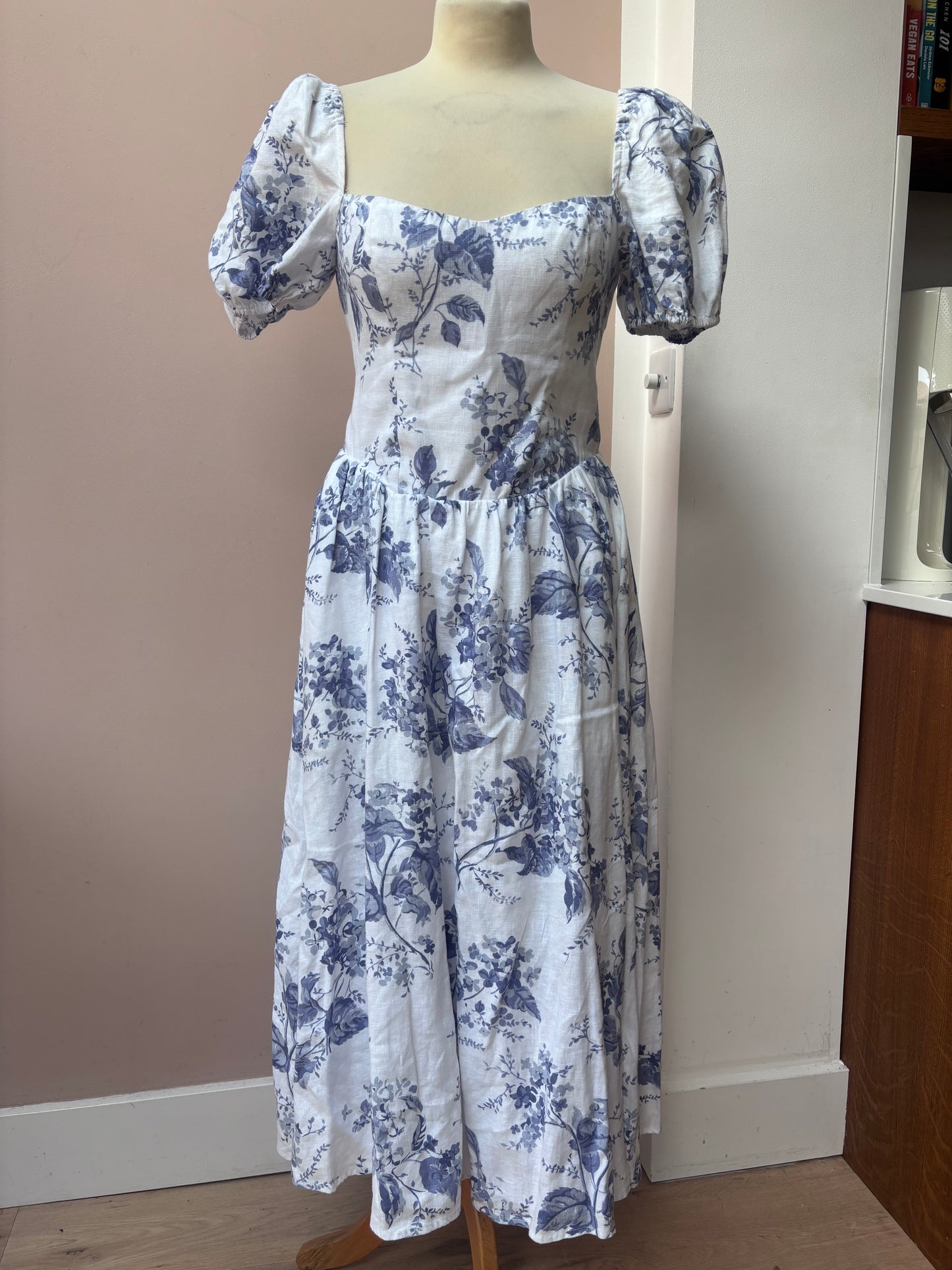 Reformation 100% linen dress size 10
