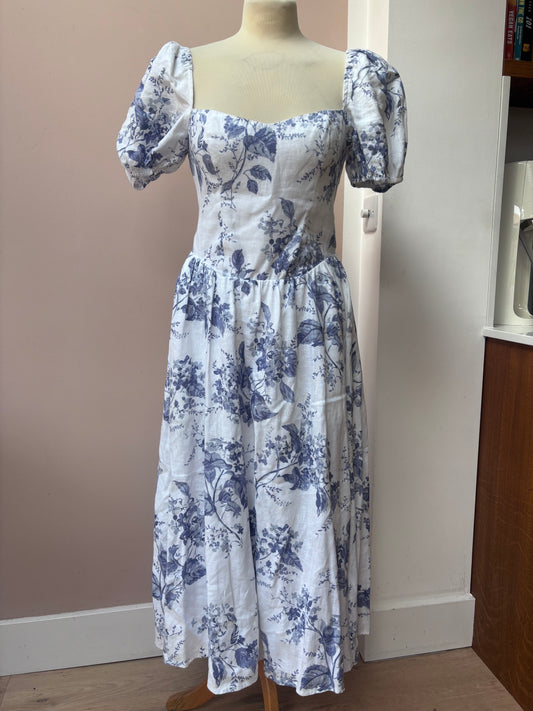 Reformation 100% linen dress size 10