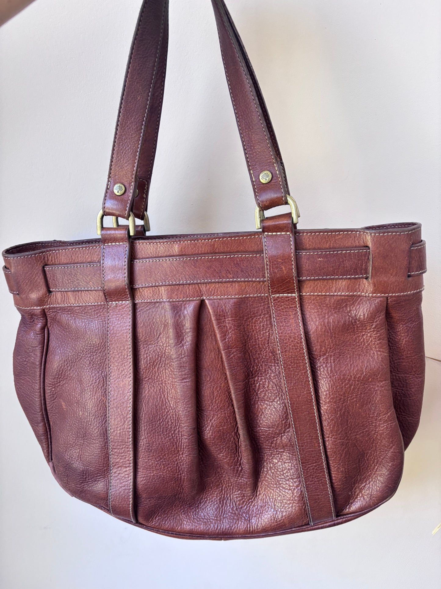 Vintage Mulberry brown leather bag
