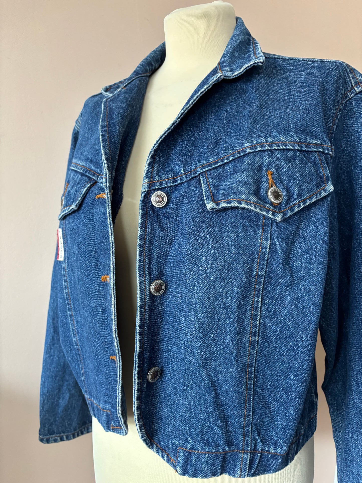 Vintage cotton denim cropped jacket size 10/12