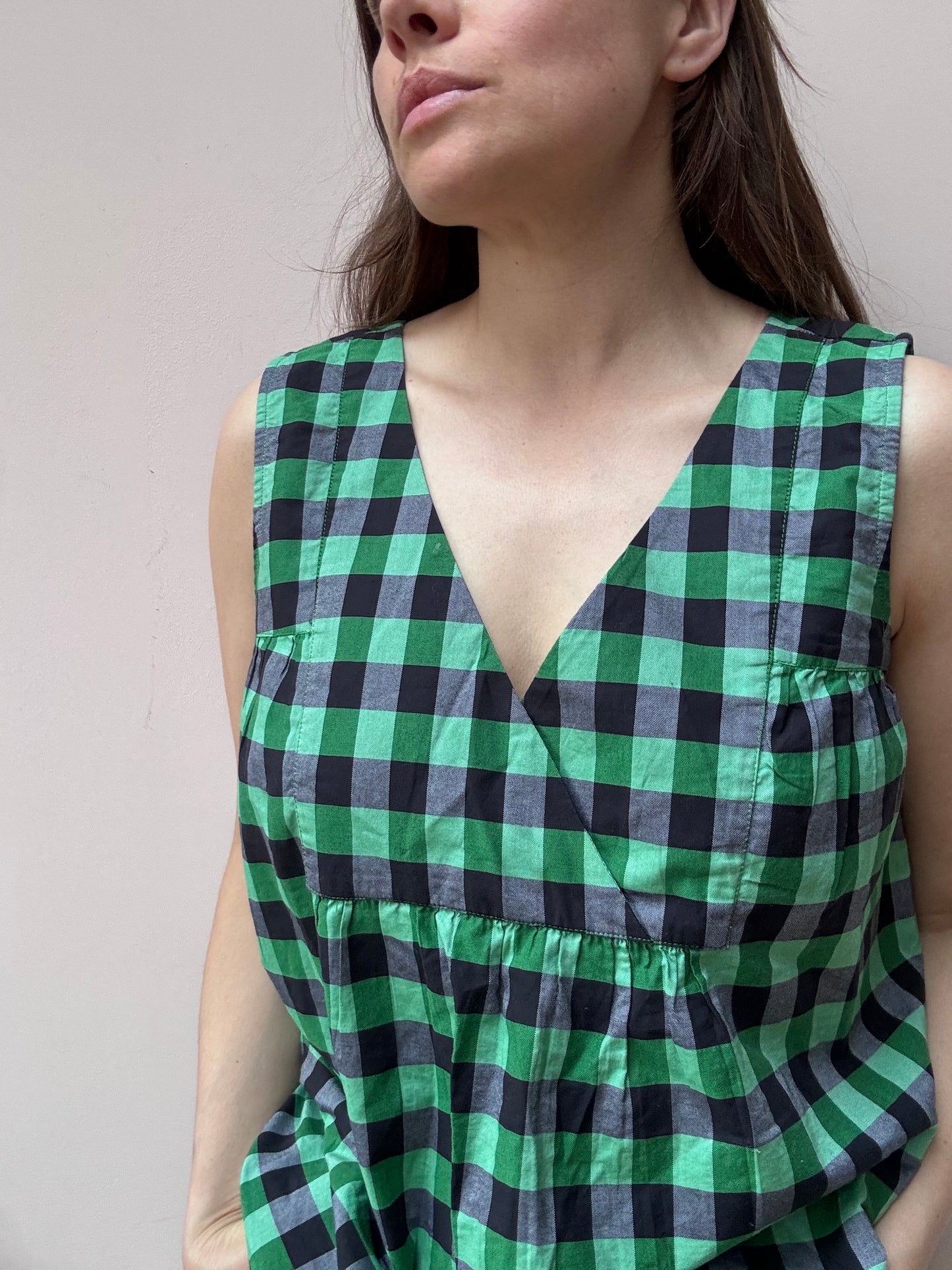 Toast gingham trouser set size Medium