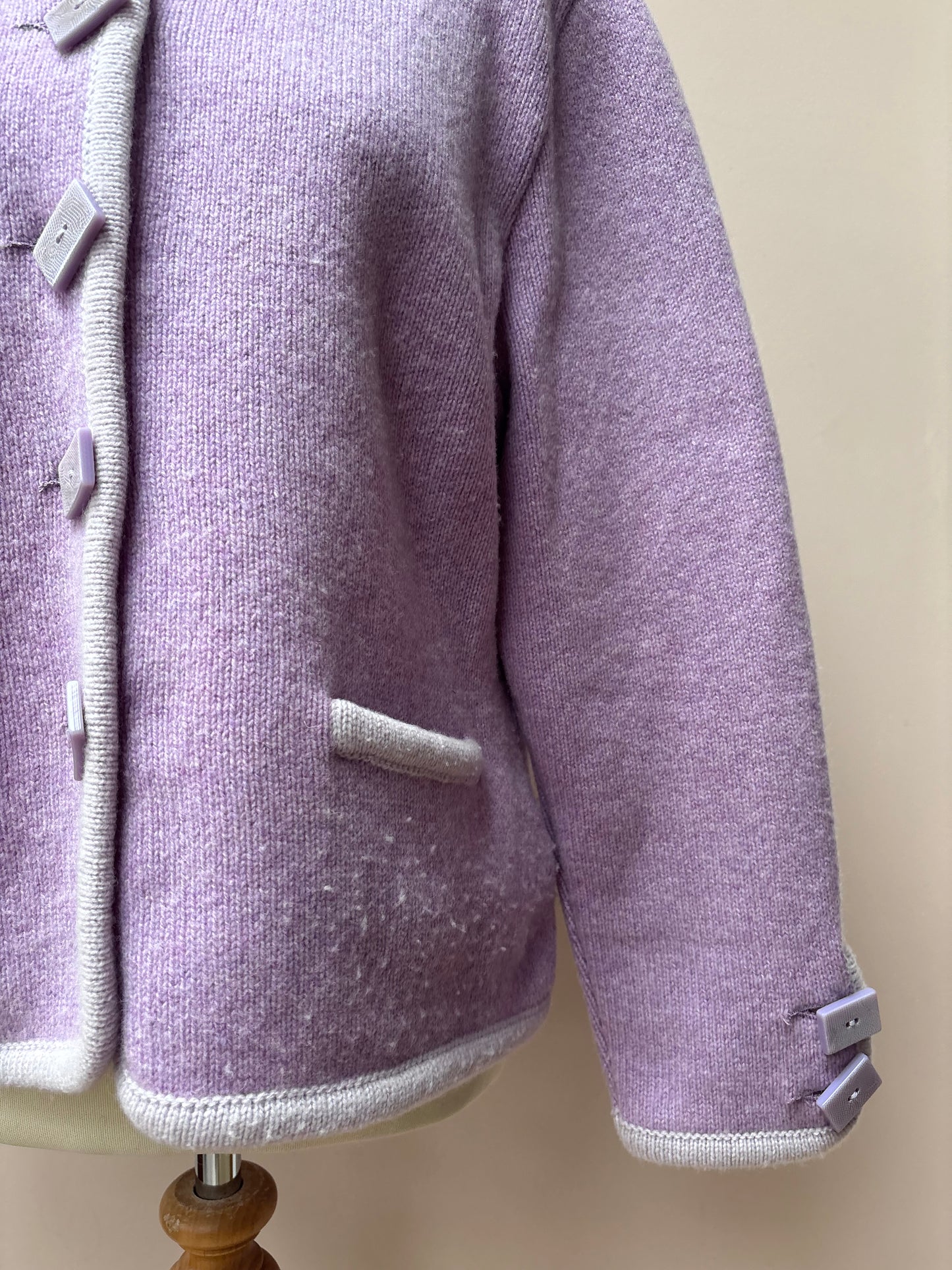 Vintage pink wool jackst size 12/14
