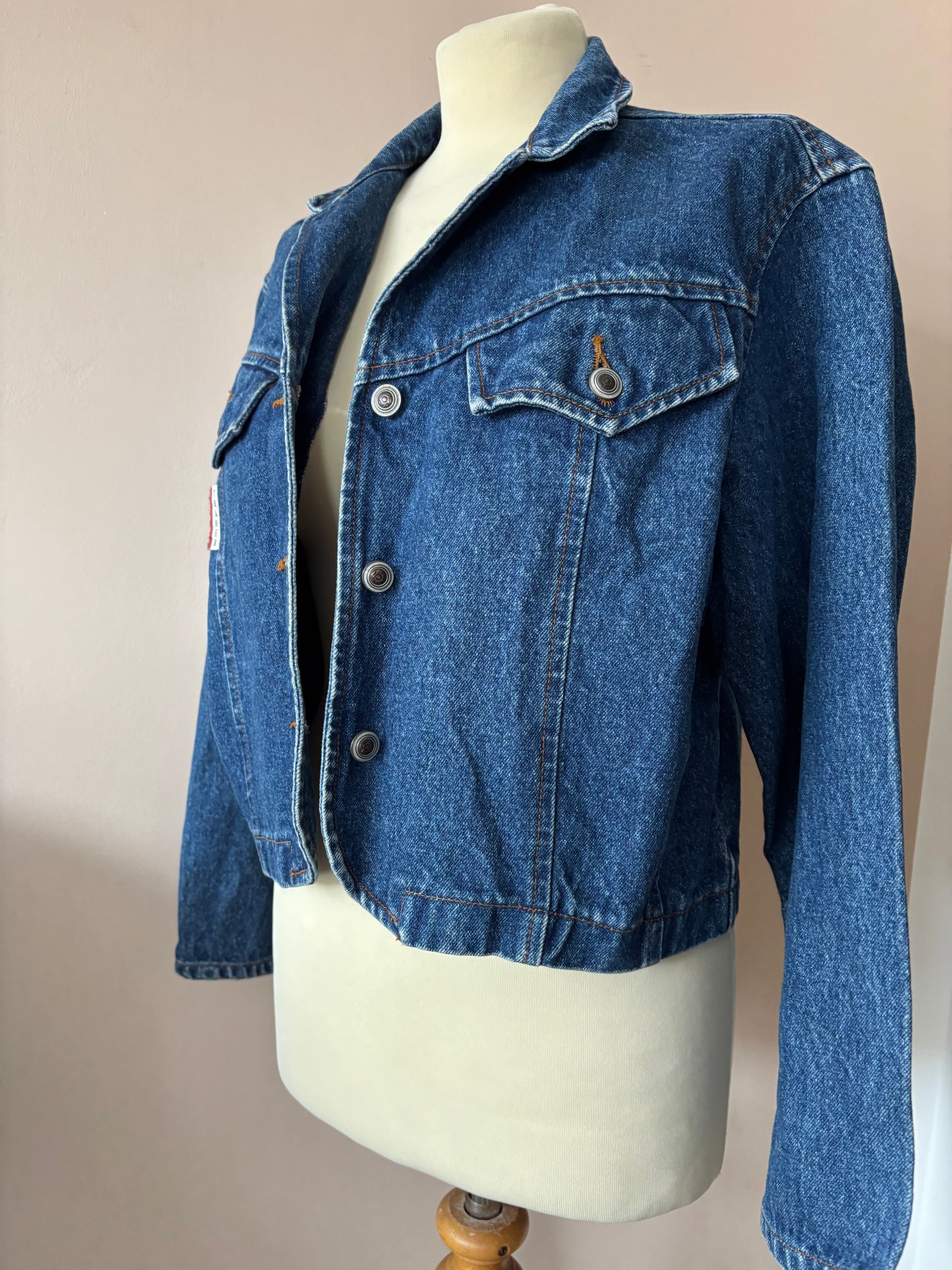 Vintage cotton denim cropped jacket size 10/12