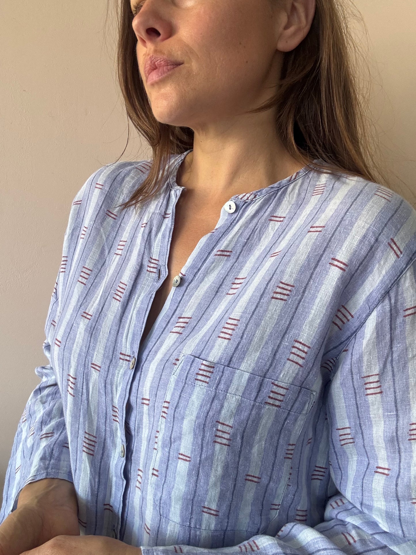 100% linen shirt size 10/12