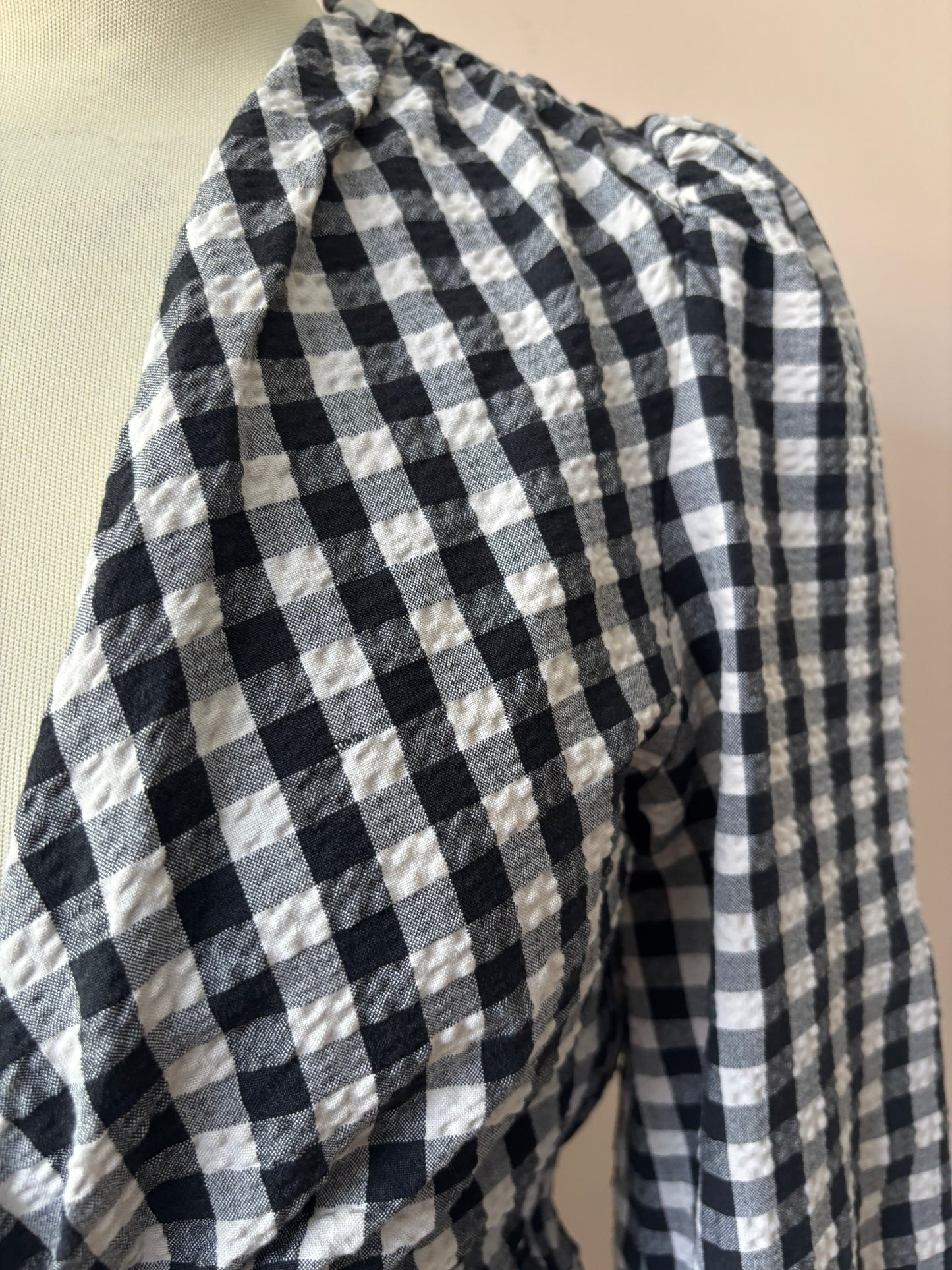 Gingham cropped top size Mediuk