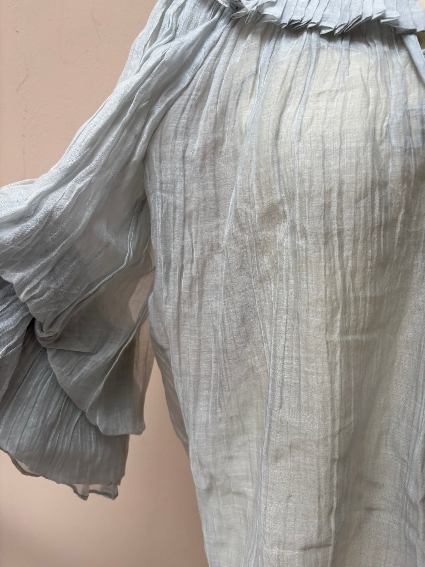 Thierry Colson silk cotton mix blouse size Small