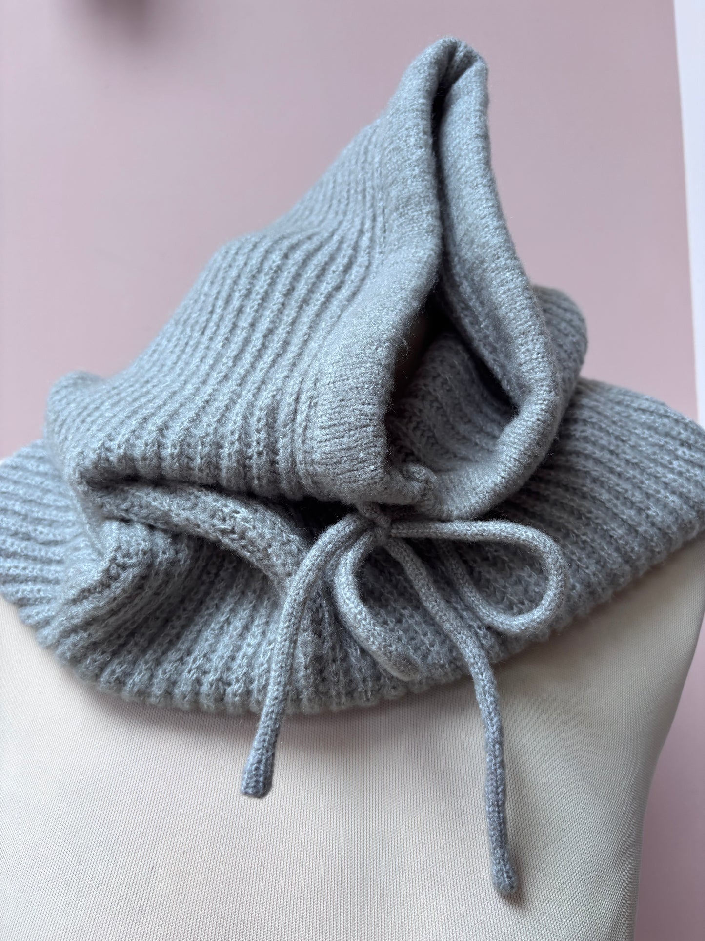 Soft grey Free People balaclava one size