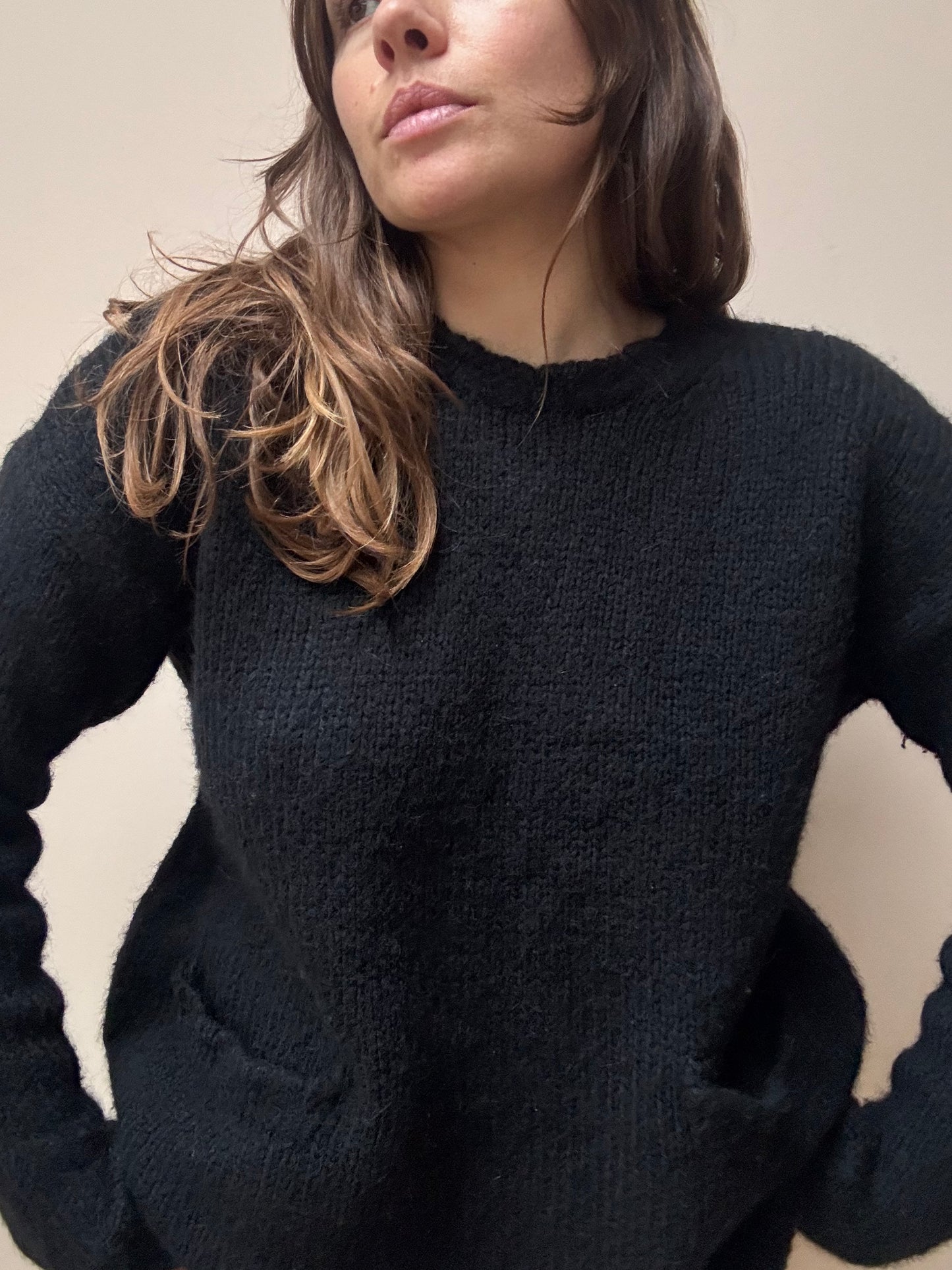 Marni black alpaca wool mix jumper size 10/12