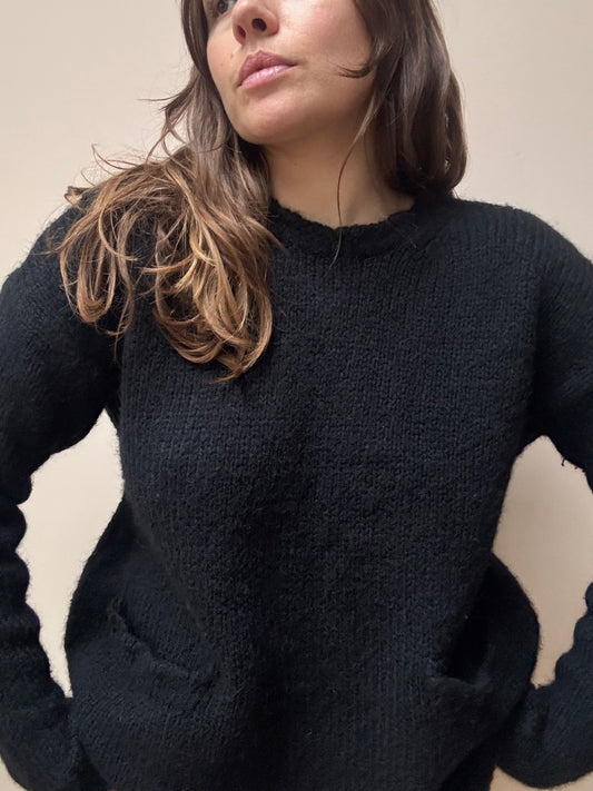 Marni black alpaca wool mix jumper size 10/12