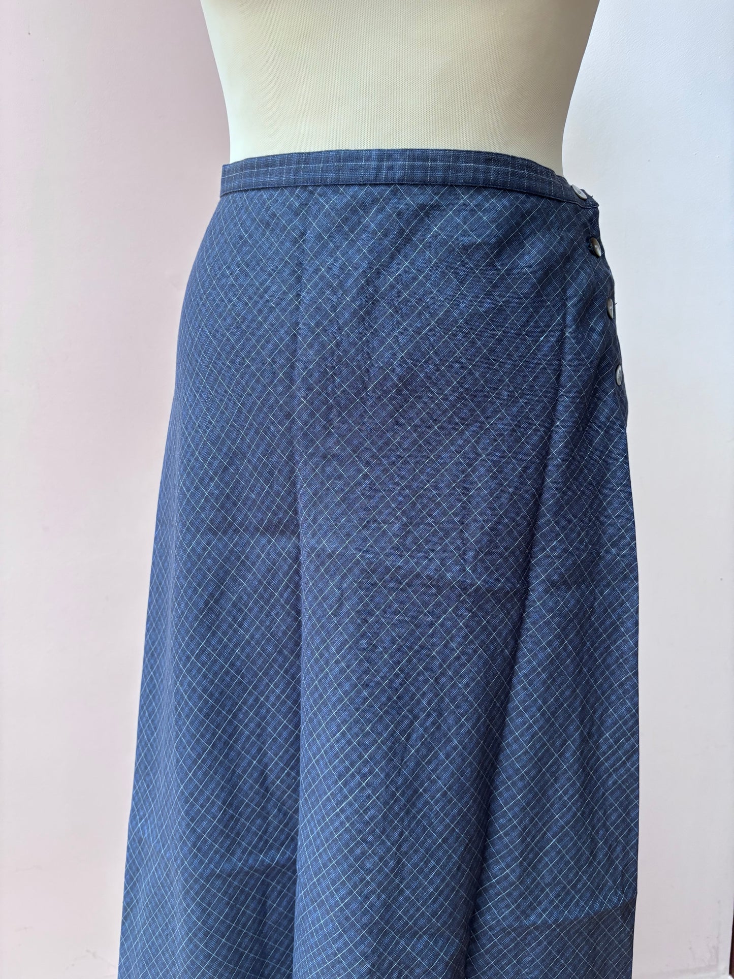 Vintage Laura Ashley 100% linen maxi skirt size 12 BNWT