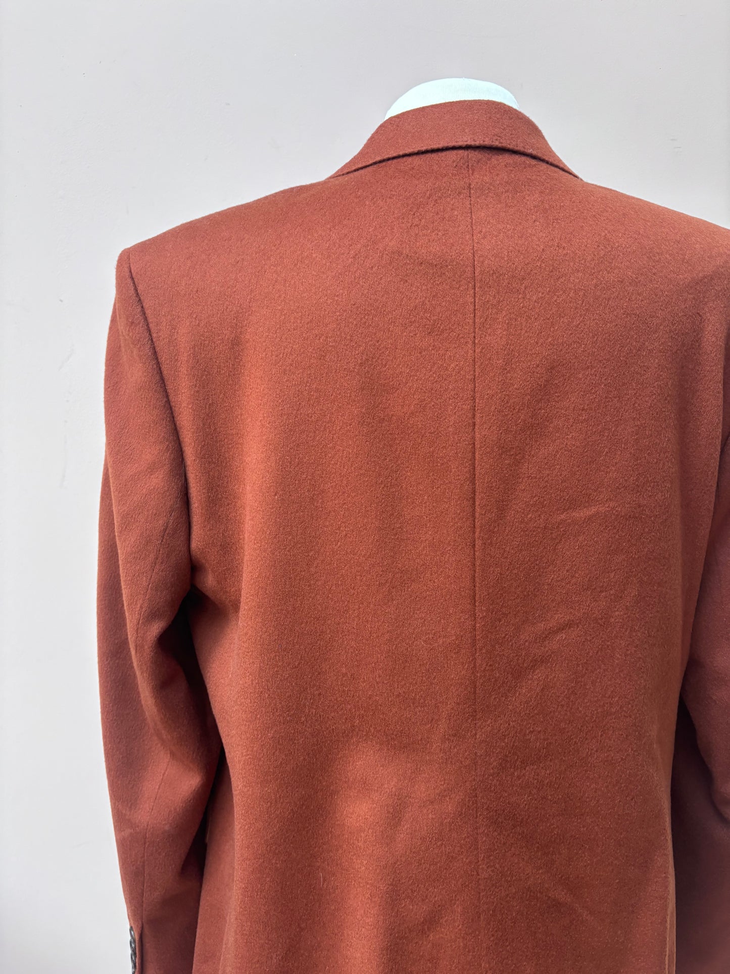 Aquascutum rust brown 100% wool blazer size 10/12