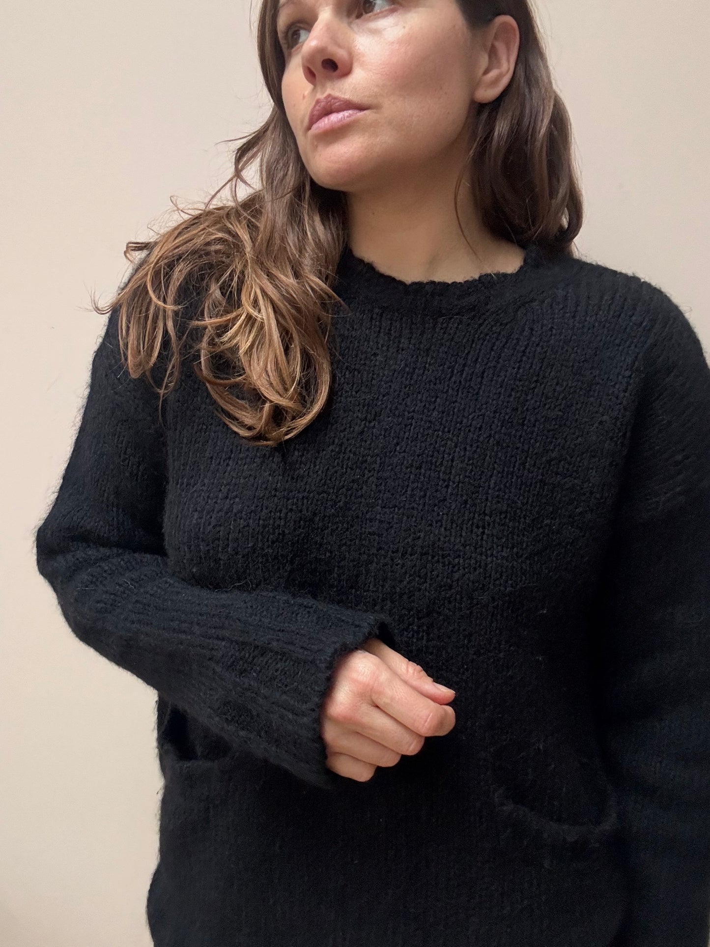 Marni black alpaca wool mix jumper size 10/12