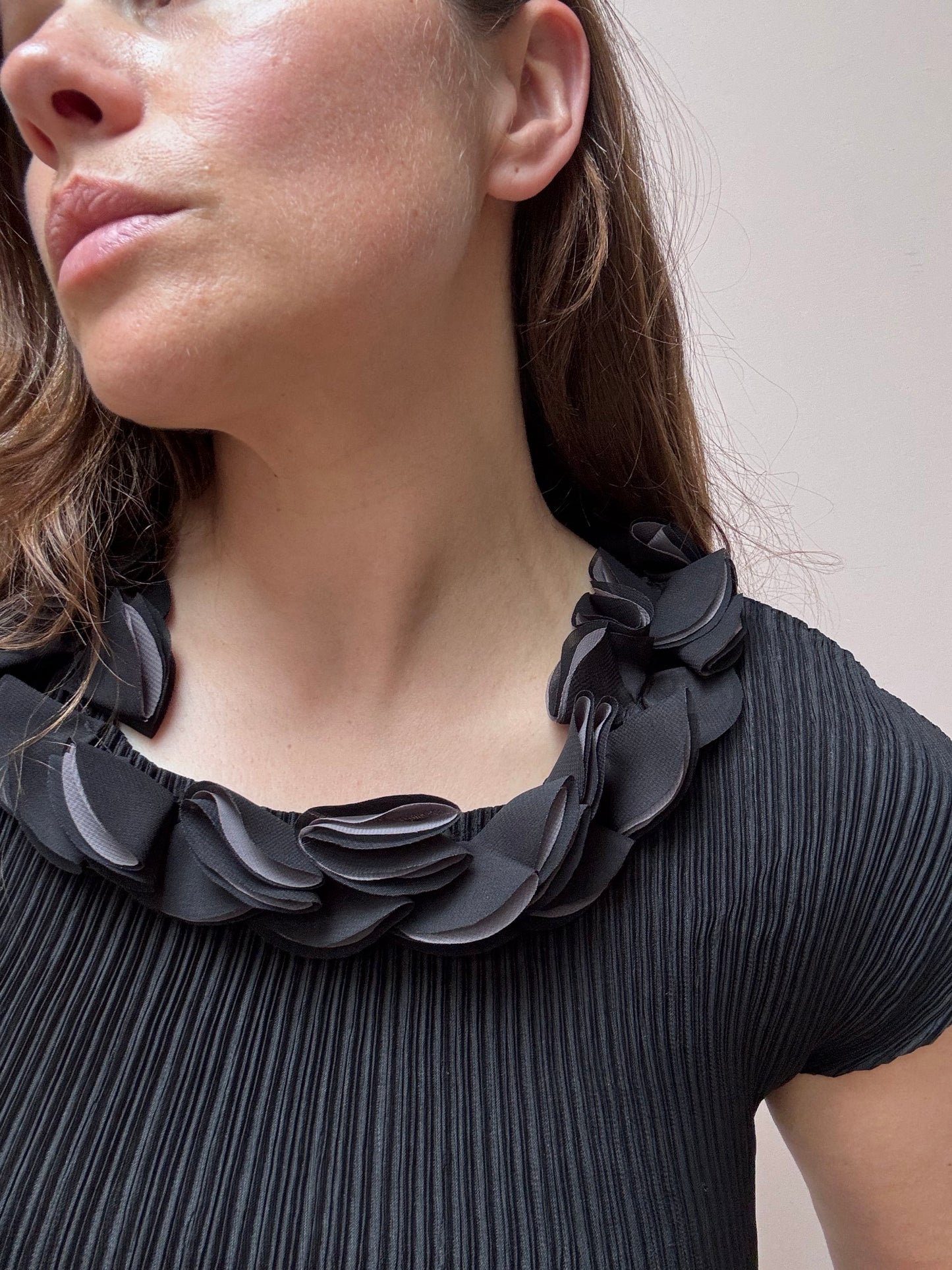 Vintage black pleated top size 10/12