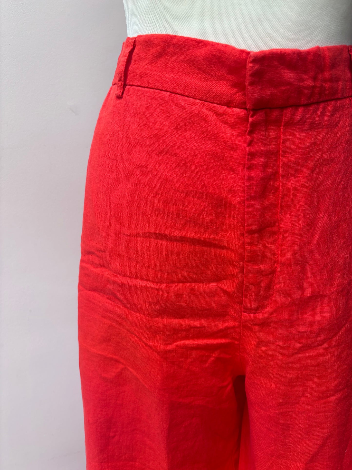 Wide leg 100% linen trousers size 14/16