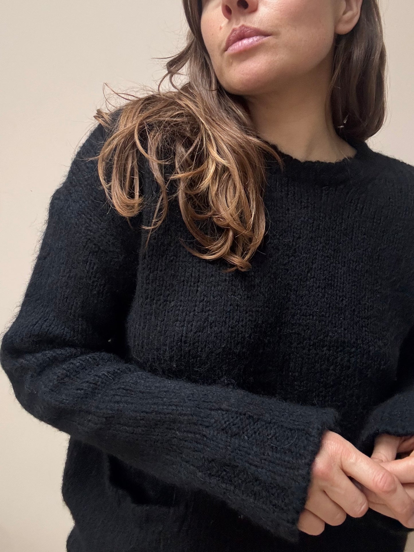 Marni black alpaca wool mix jumper size 10/12