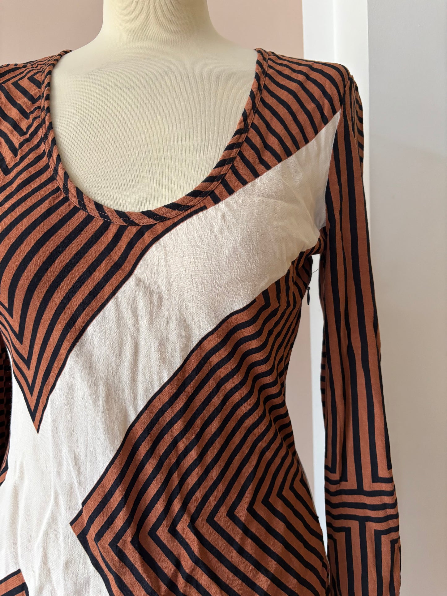 Striped maxi dress size 8/10