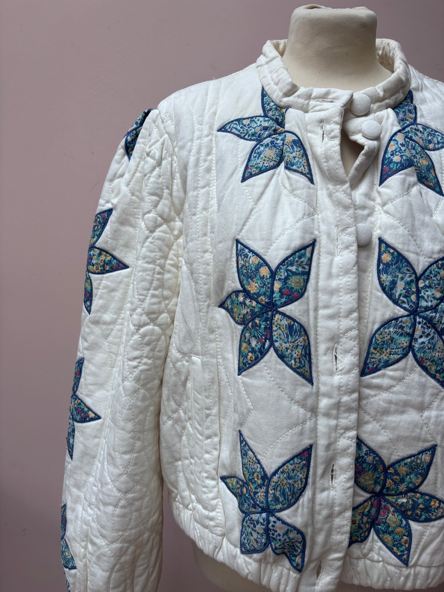 Free People quilted cotton jacket size Large