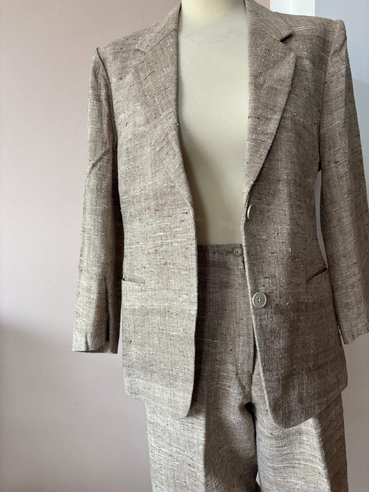 Vintage woven trouser suit size 10