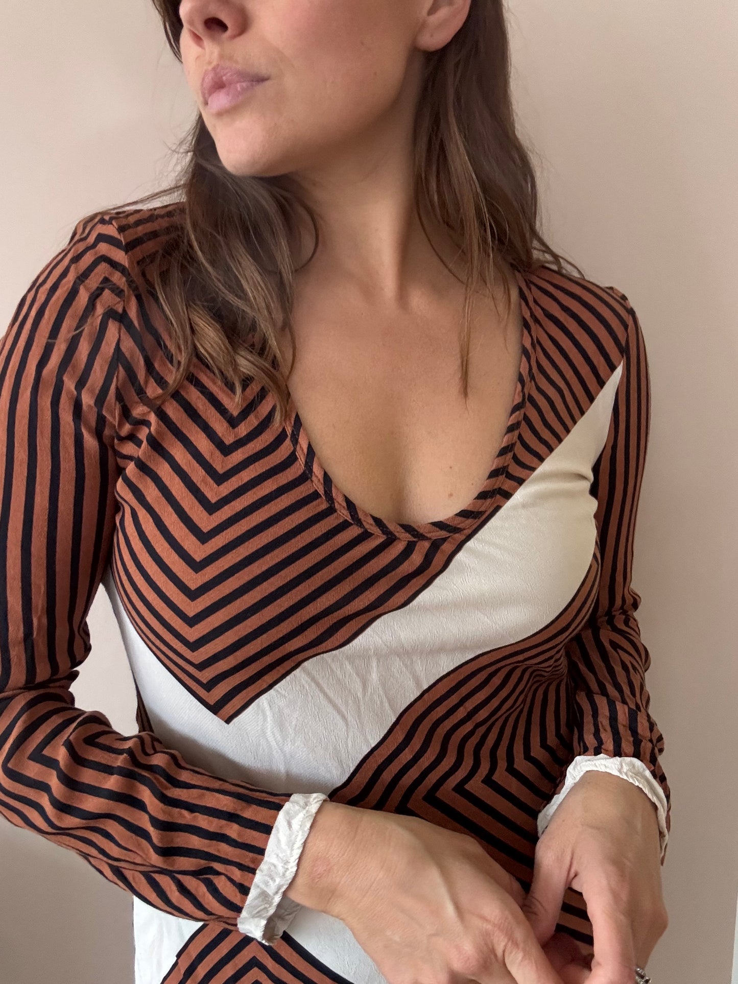 Striped maxi dress size 8/10