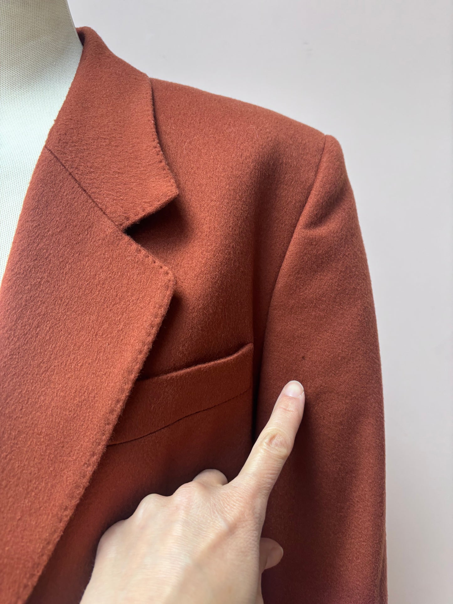 Aquascutum rust brown 100% wool blazer size 10/12