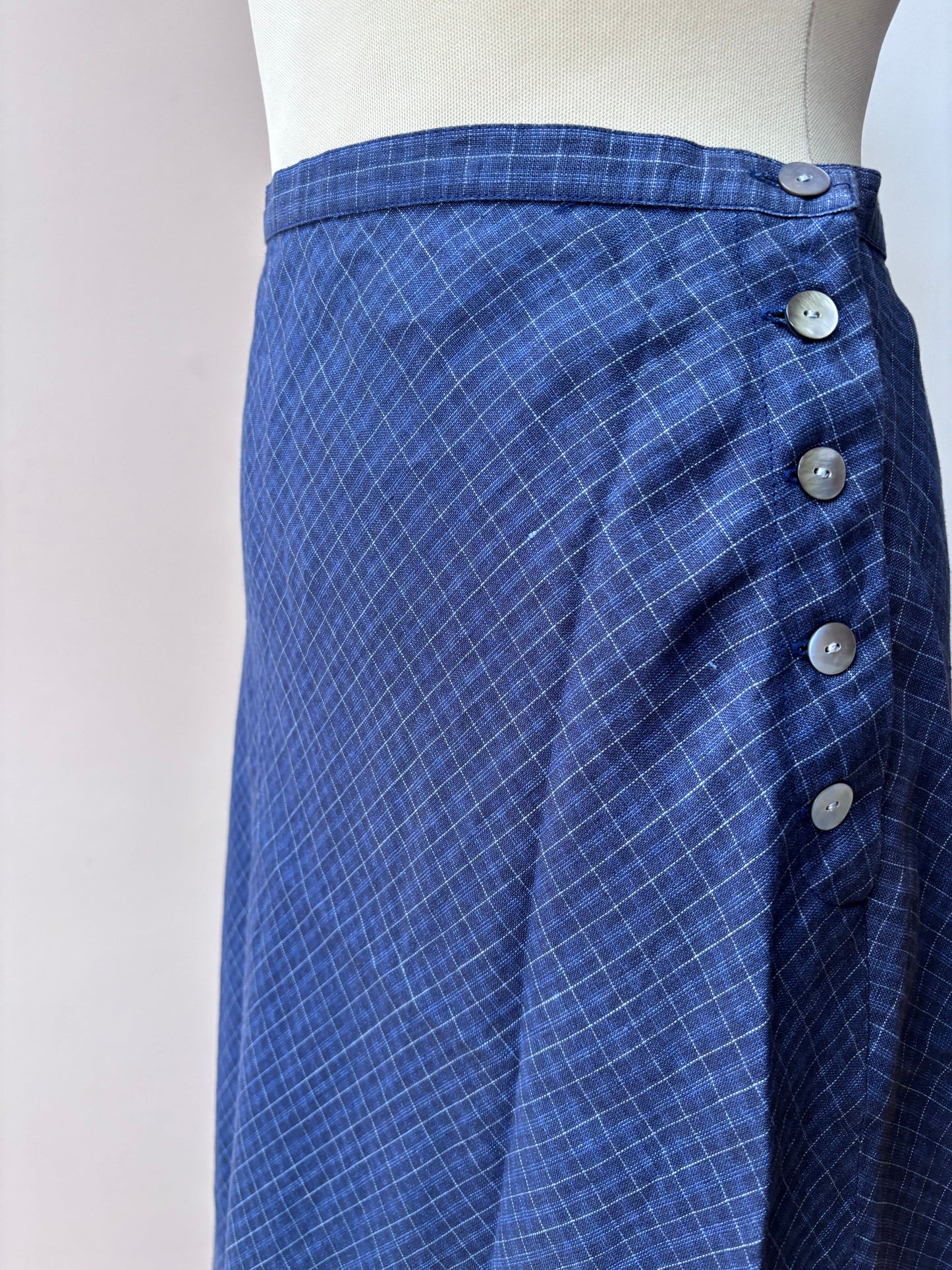 Vintage Laura Ashley 100% linen maxi skirt size 12 BNWT
