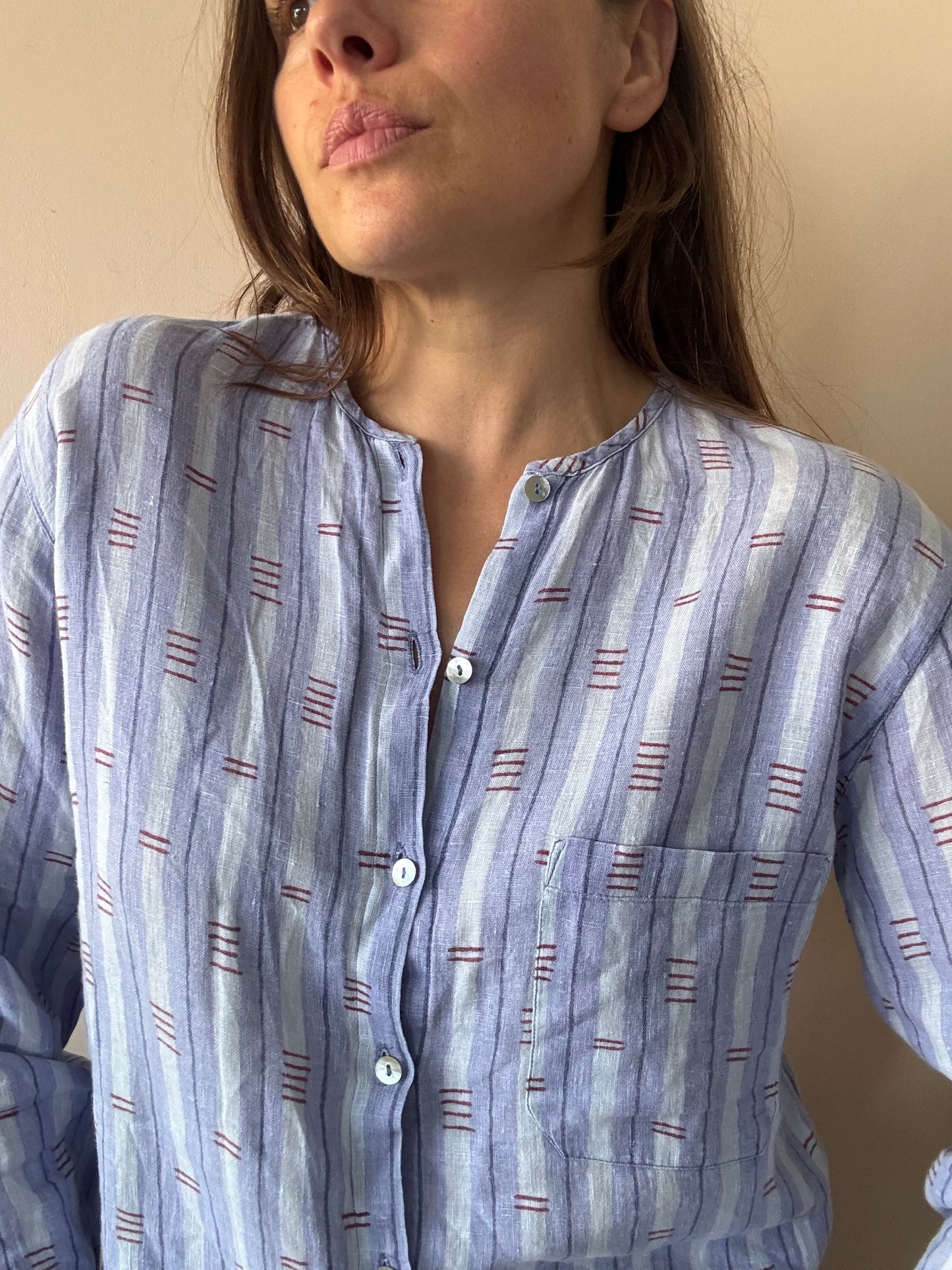 100% linen shirt size 10/12