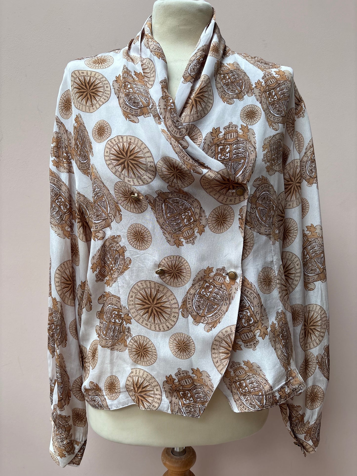 Vintage silk crossover top size 12