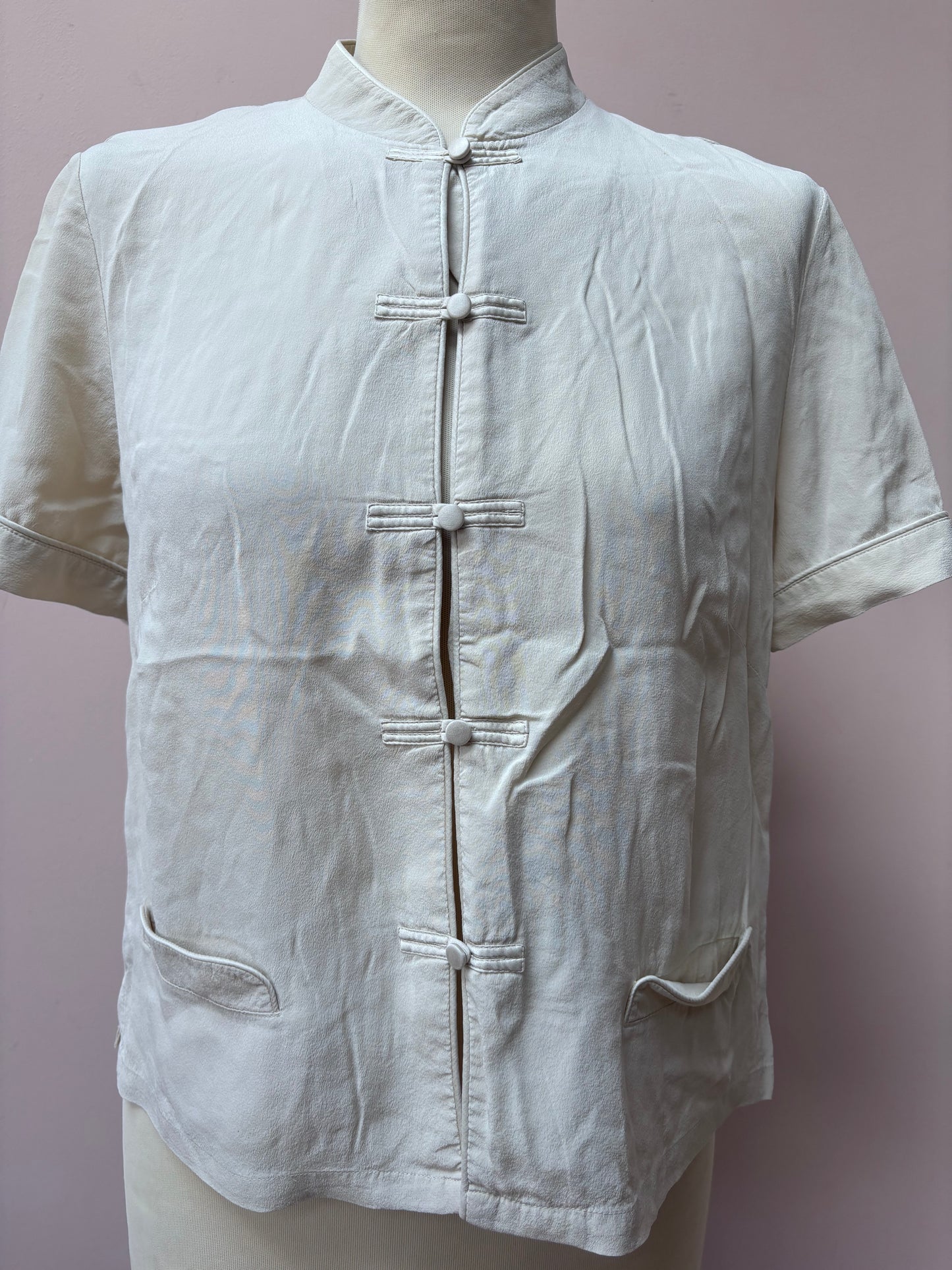 Vintage 100% silk top size 8/10
