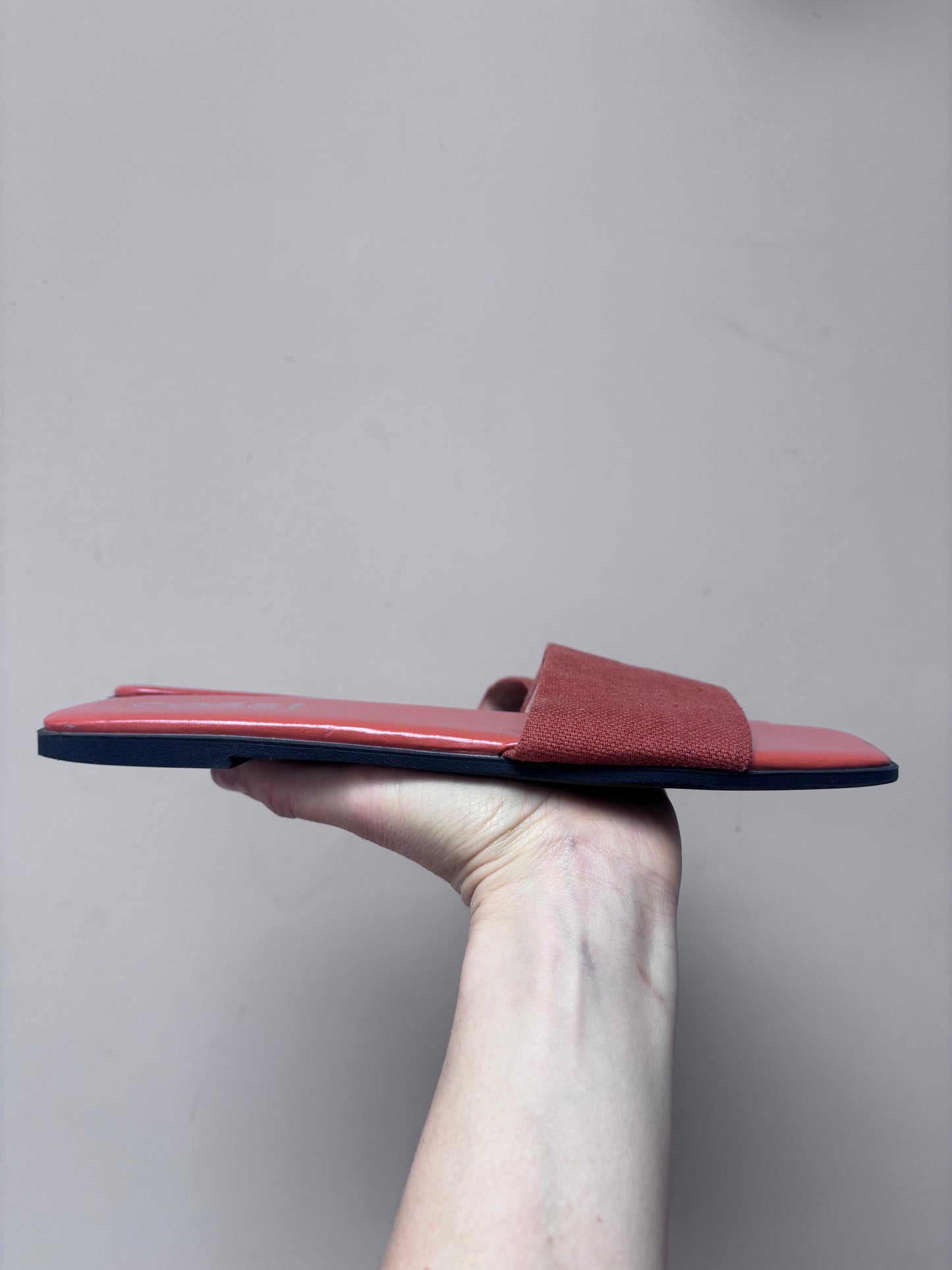 Rust woven COAST sandals size 5