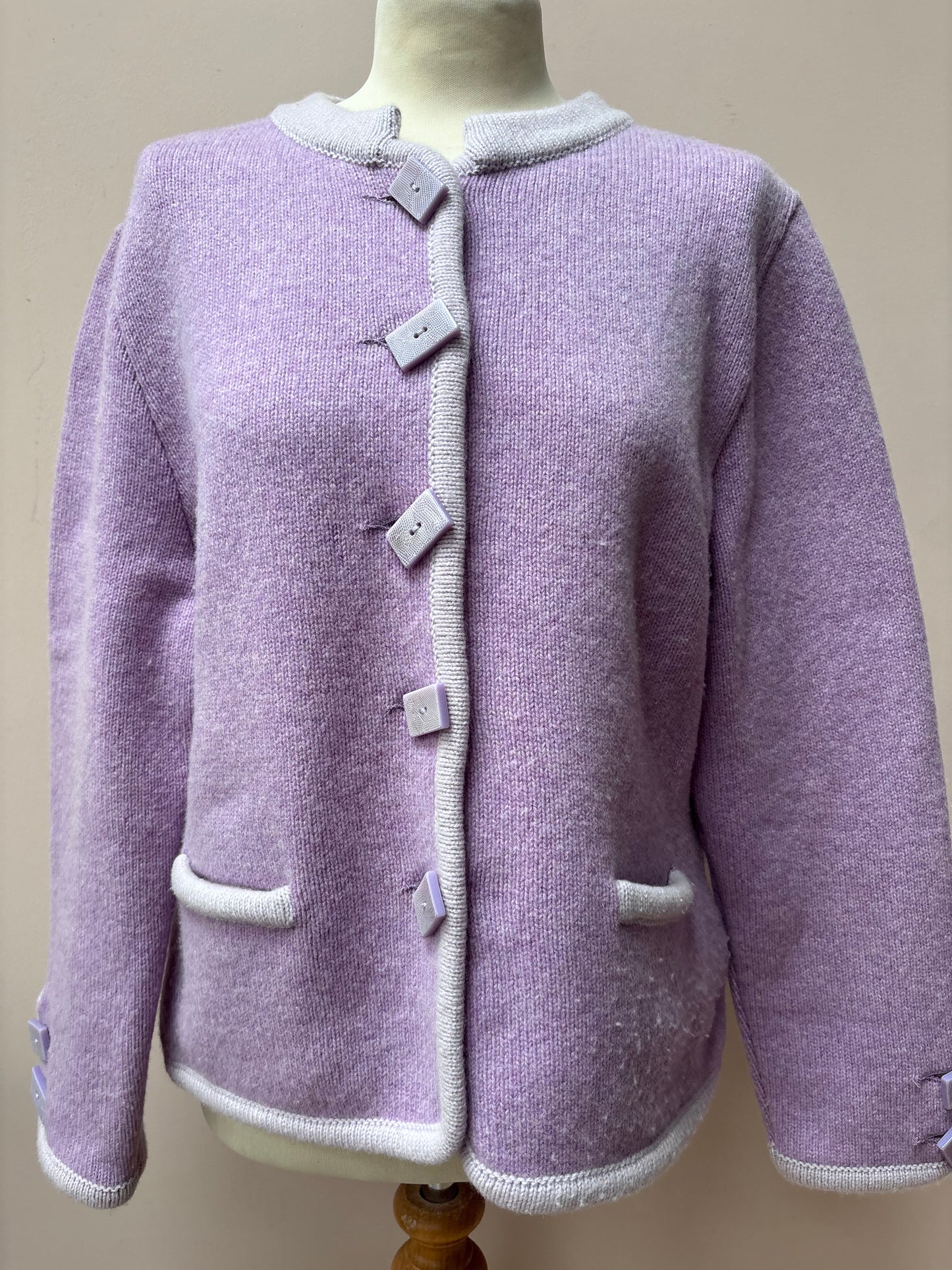 Vintage pink wool jackst size 12/14