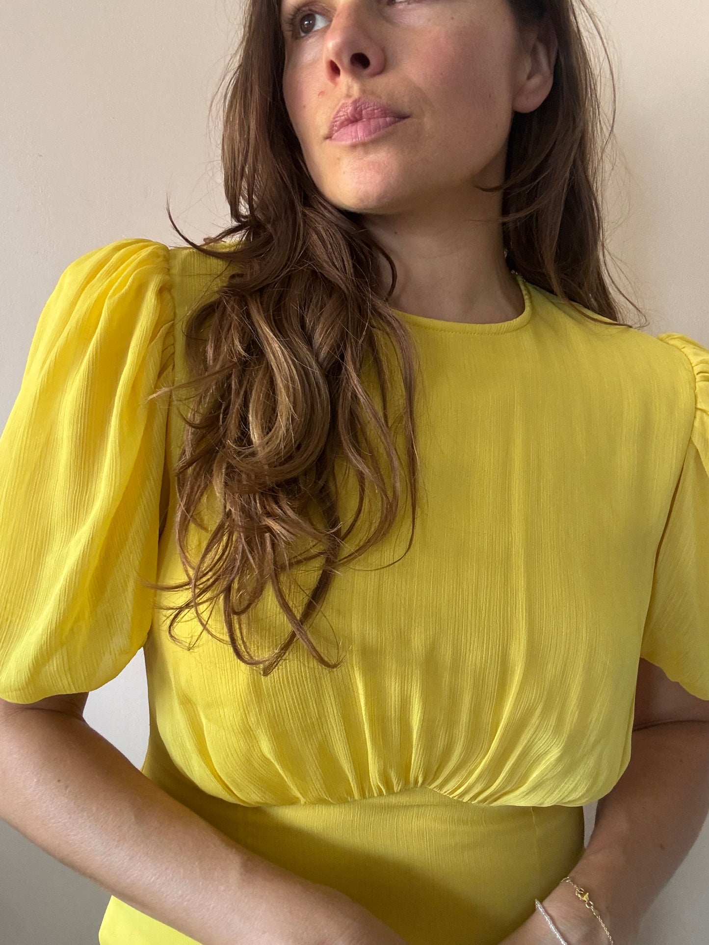 De La Vali yellow occasion dress size 12