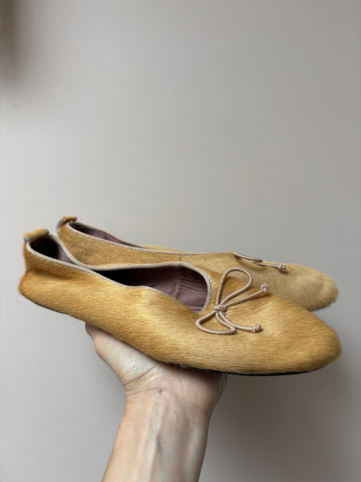 Leather ballet pumps size UK5