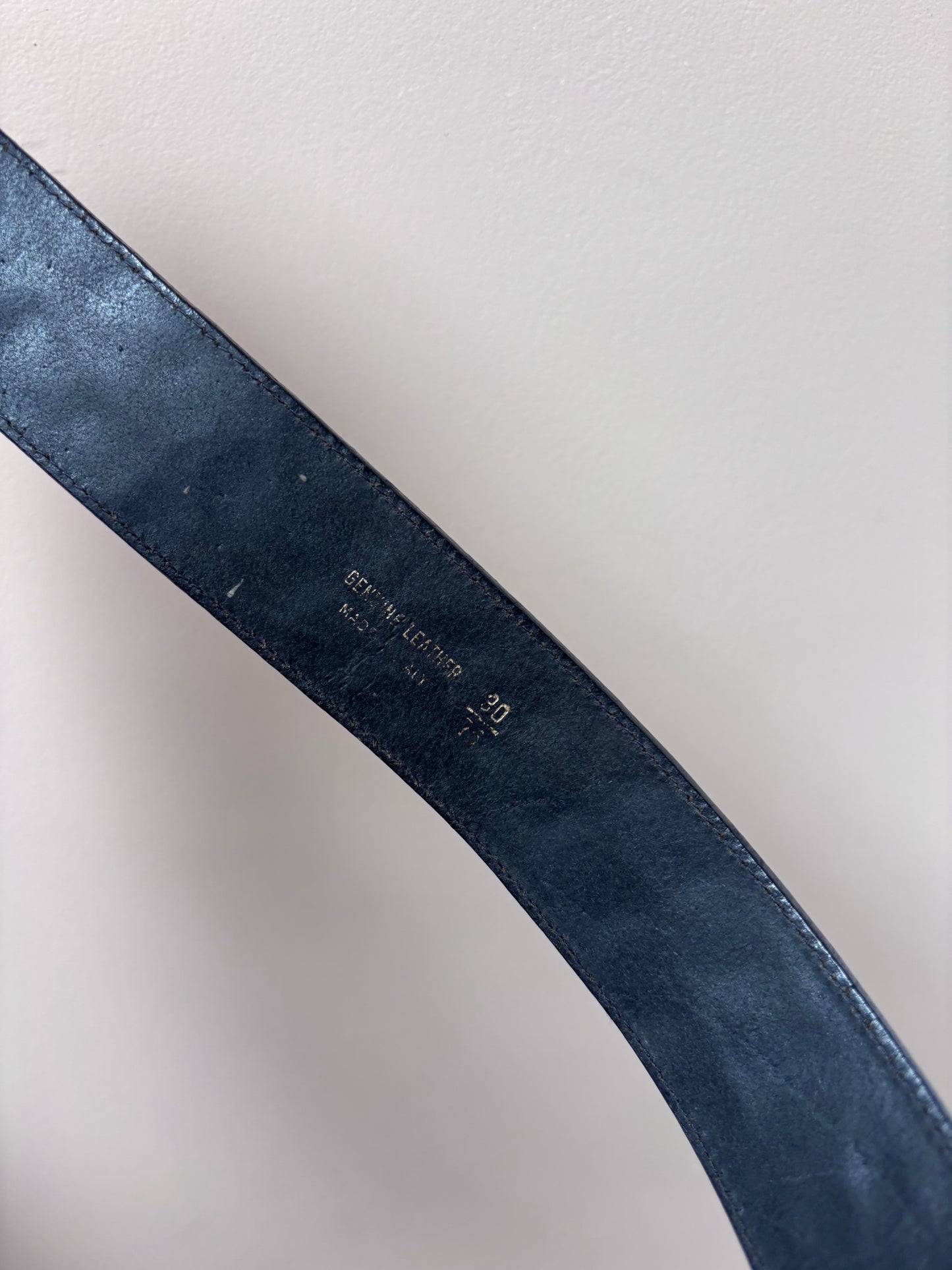 Vintage black leather belt size 8/10