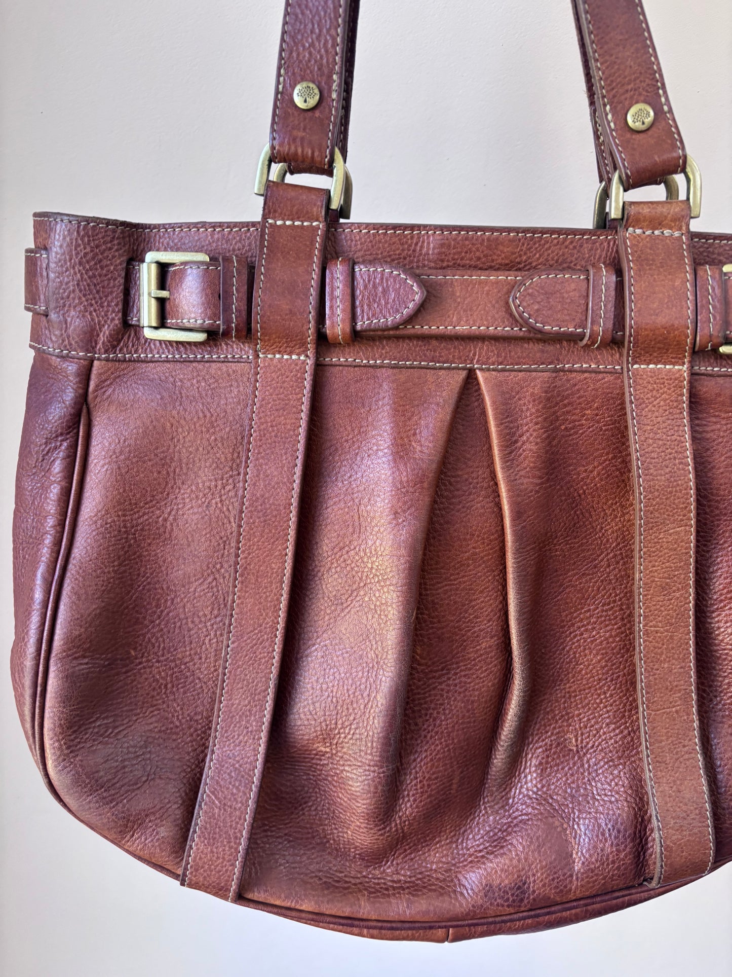 Vintage Mulberry brown leather bag