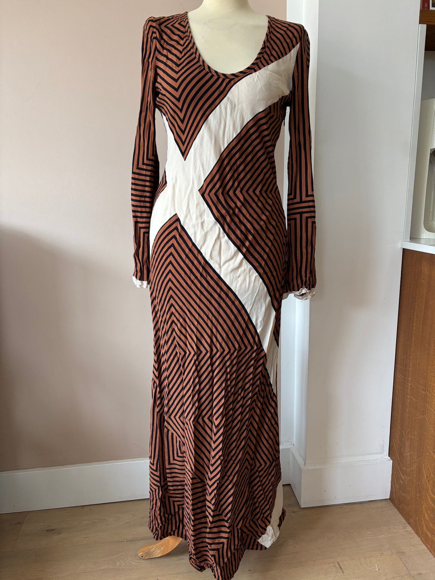 Striped maxi dress size 8/10