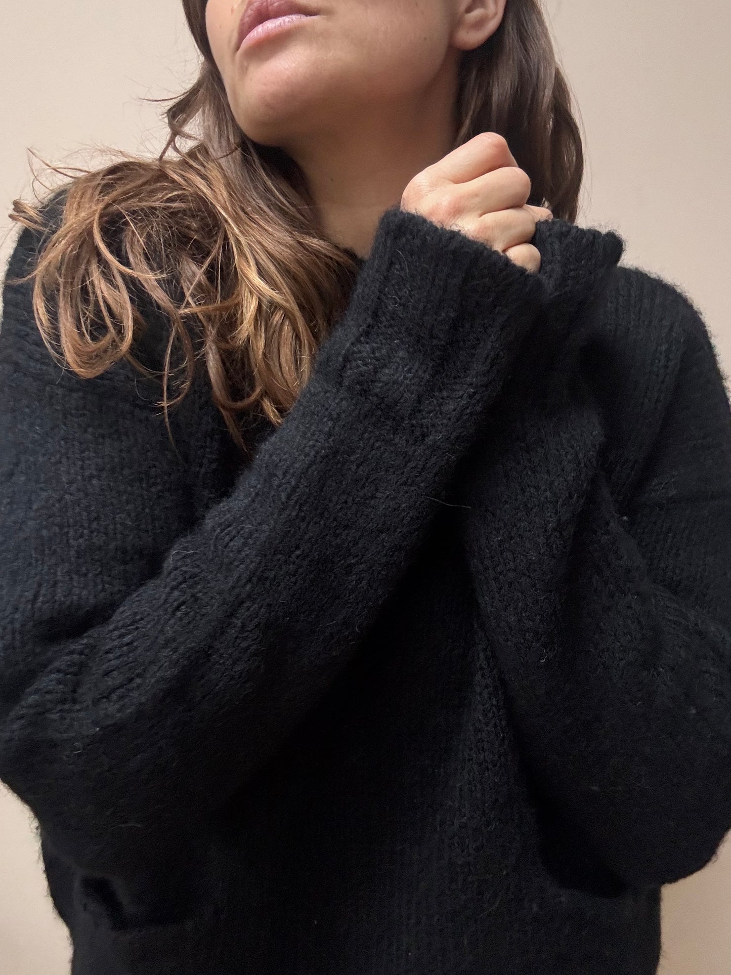 Marni black alpaca wool mix jumper size 10/12