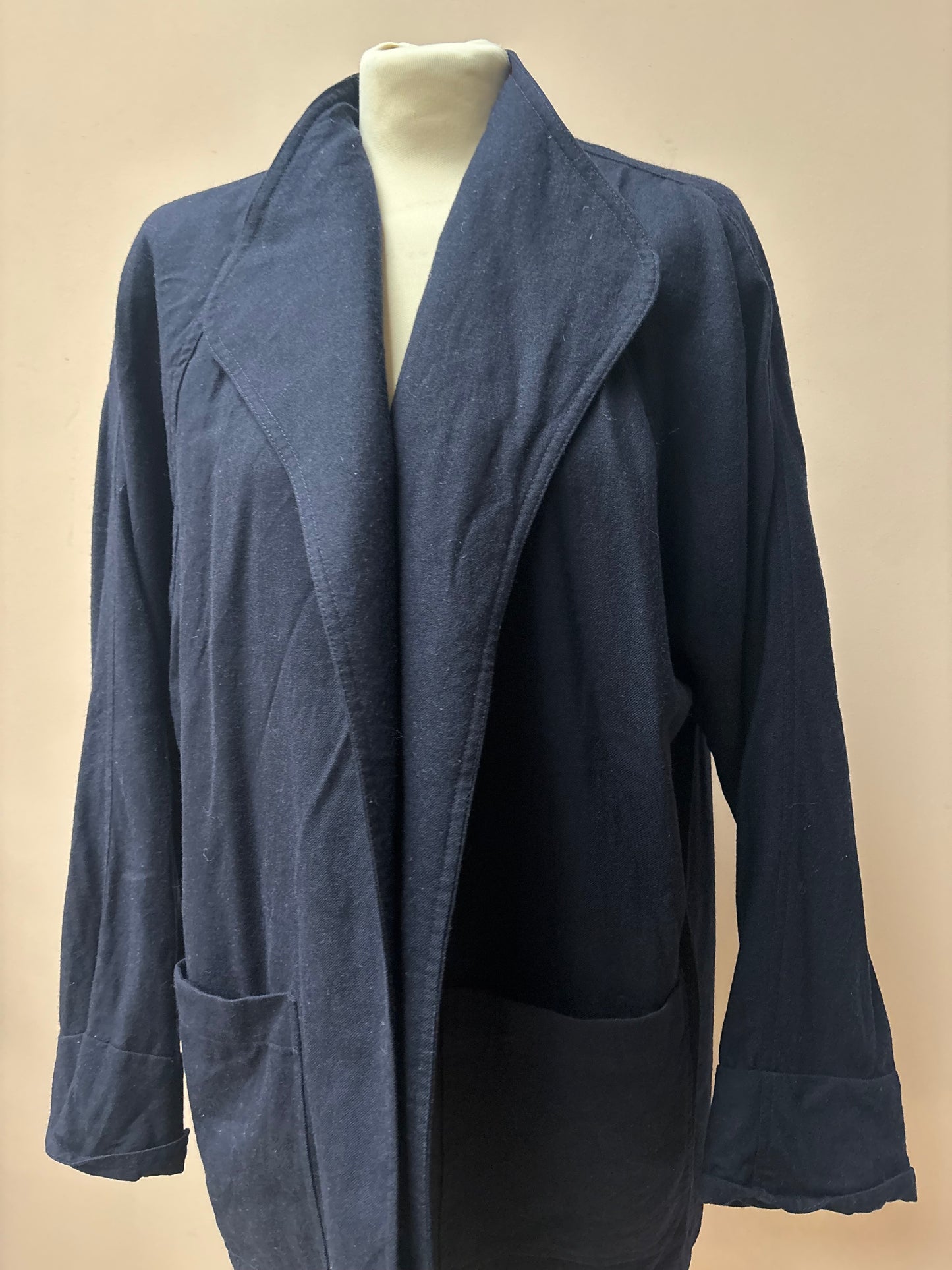 Vintage navy 100% wool jacket size 12