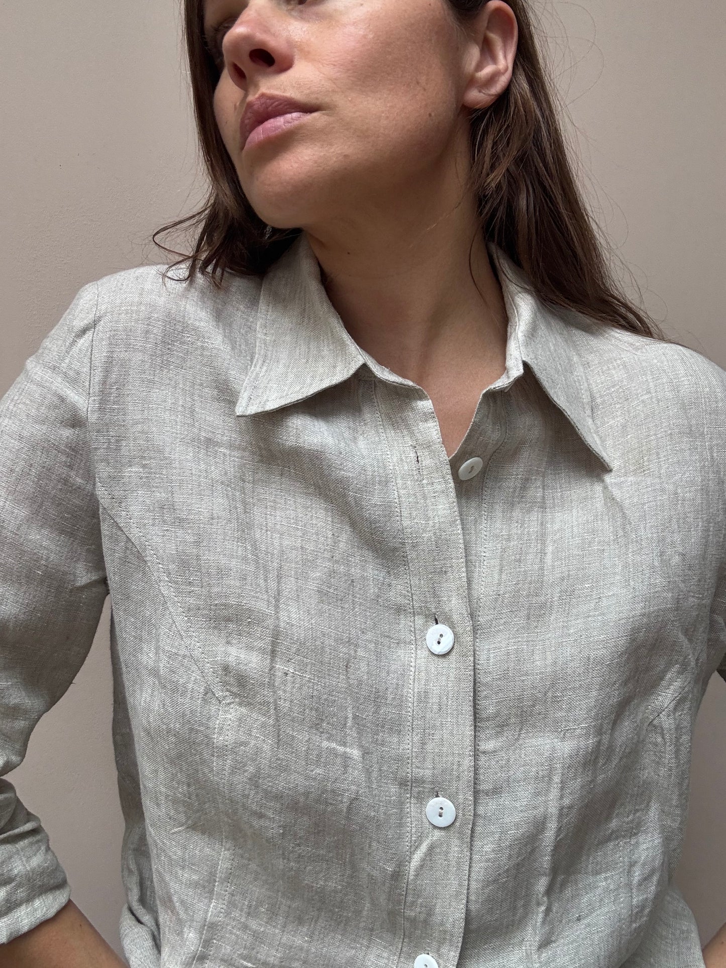 Vintage linen shirt size 12