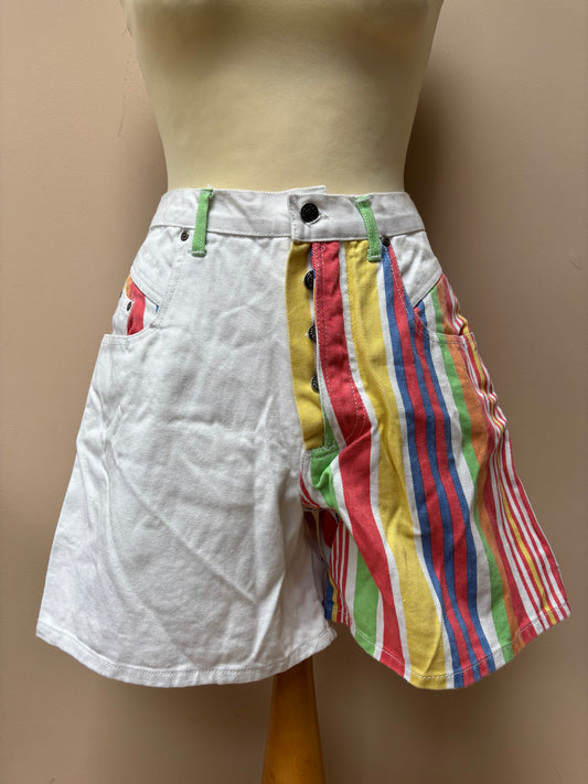 Vintage cotton striped shorts size 10