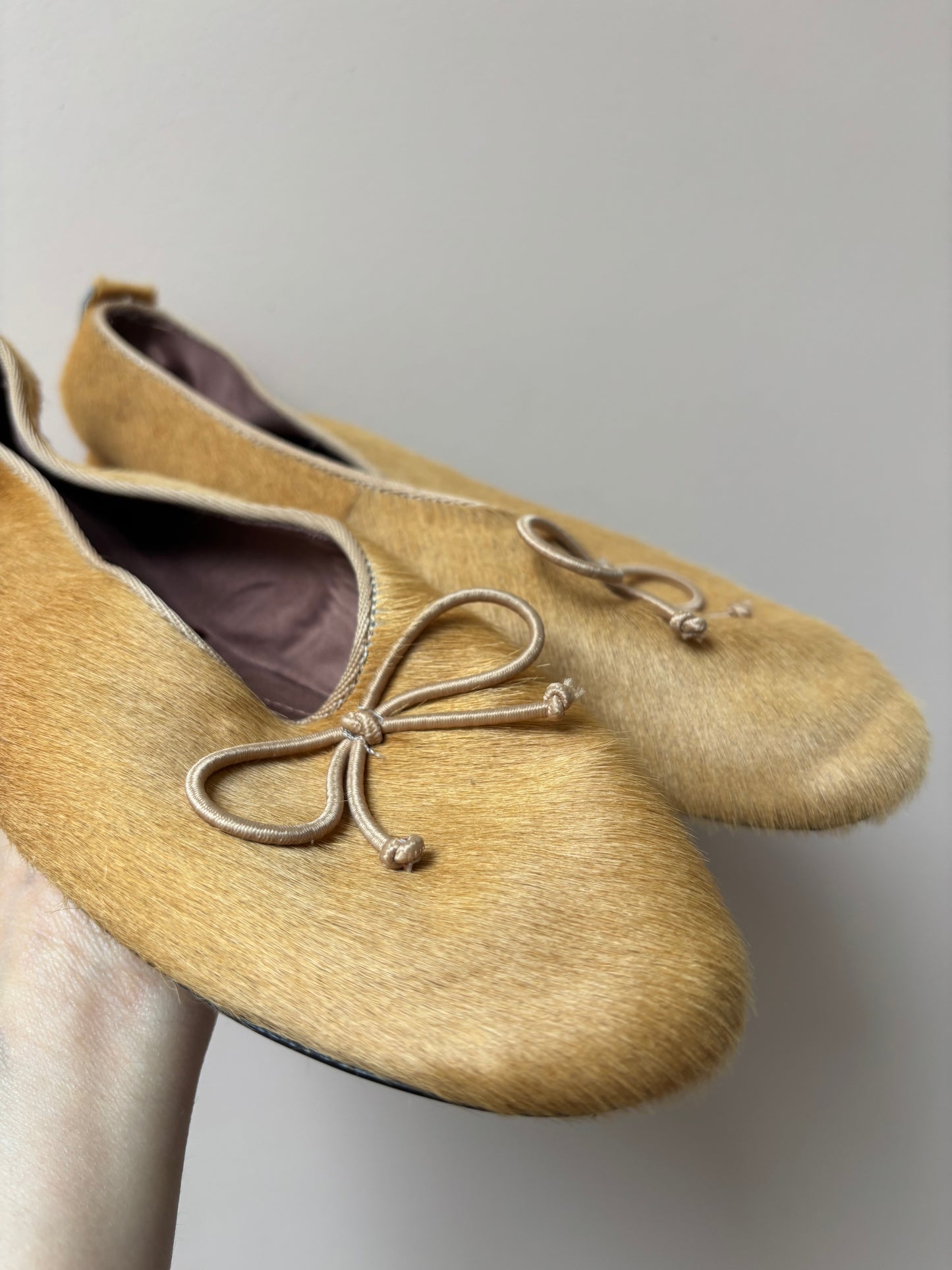 Leather ballet pumps size UK5