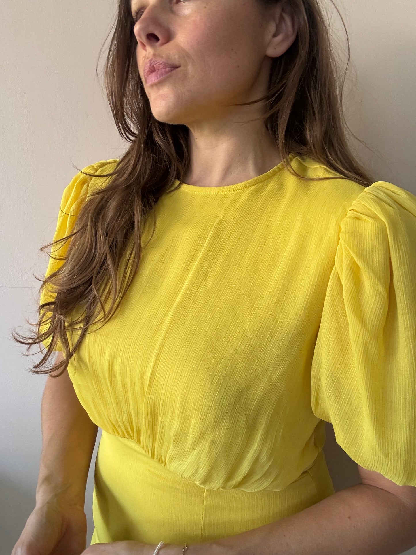 De La Vali yellow occasion dress size 12