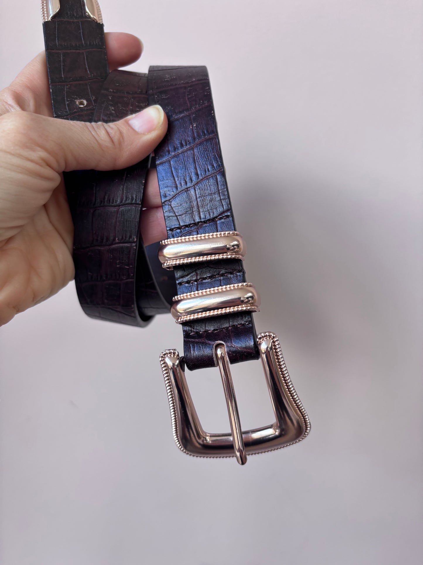 Brown leather belt size Medium